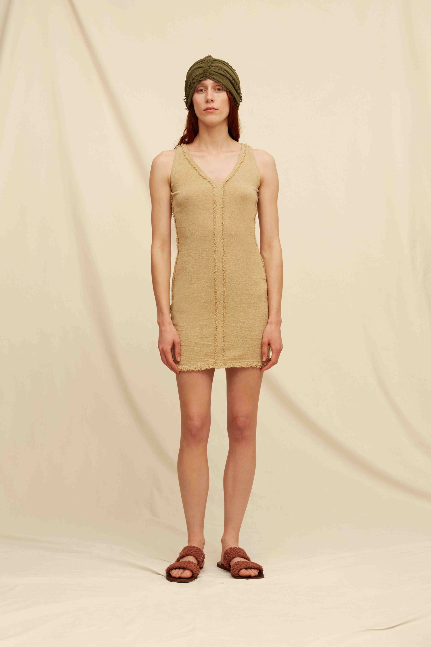 IXCAN TURBAN - OLIVE Hover Image