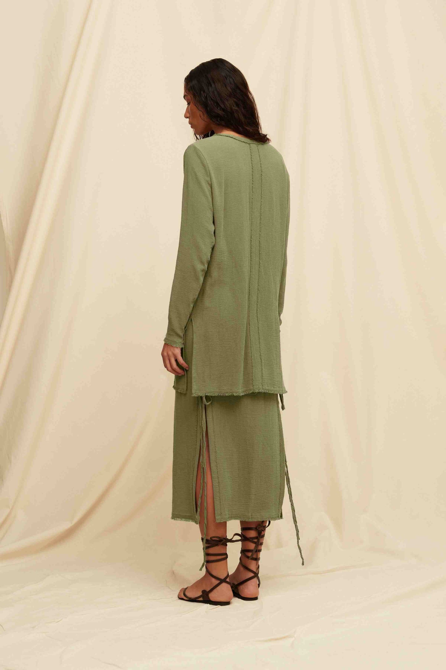 TSATSA SKIRT - OLIVE