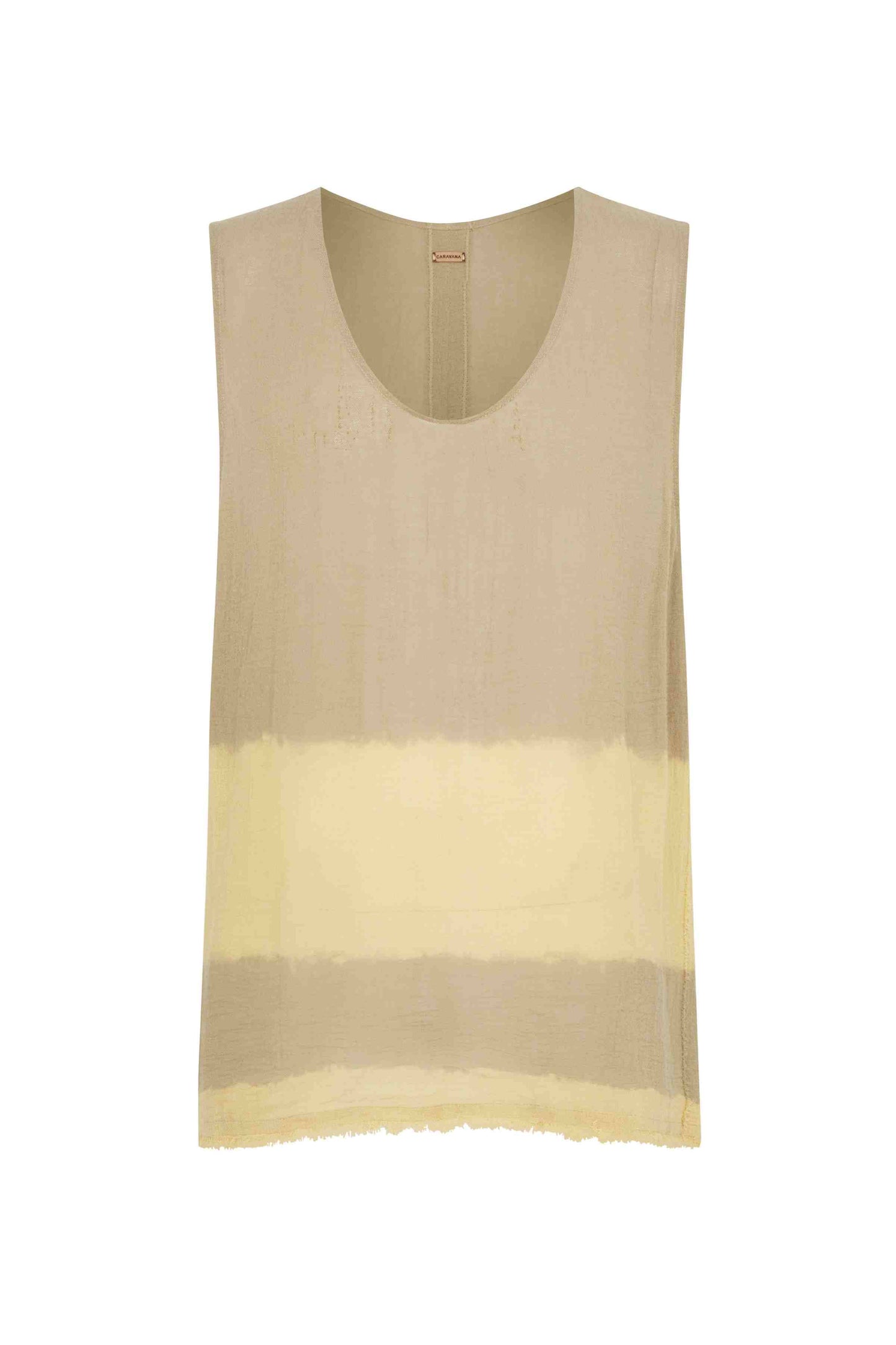 KIIBOK GAUZE TIE DYE SHIRT - SEPIA TIE DYE