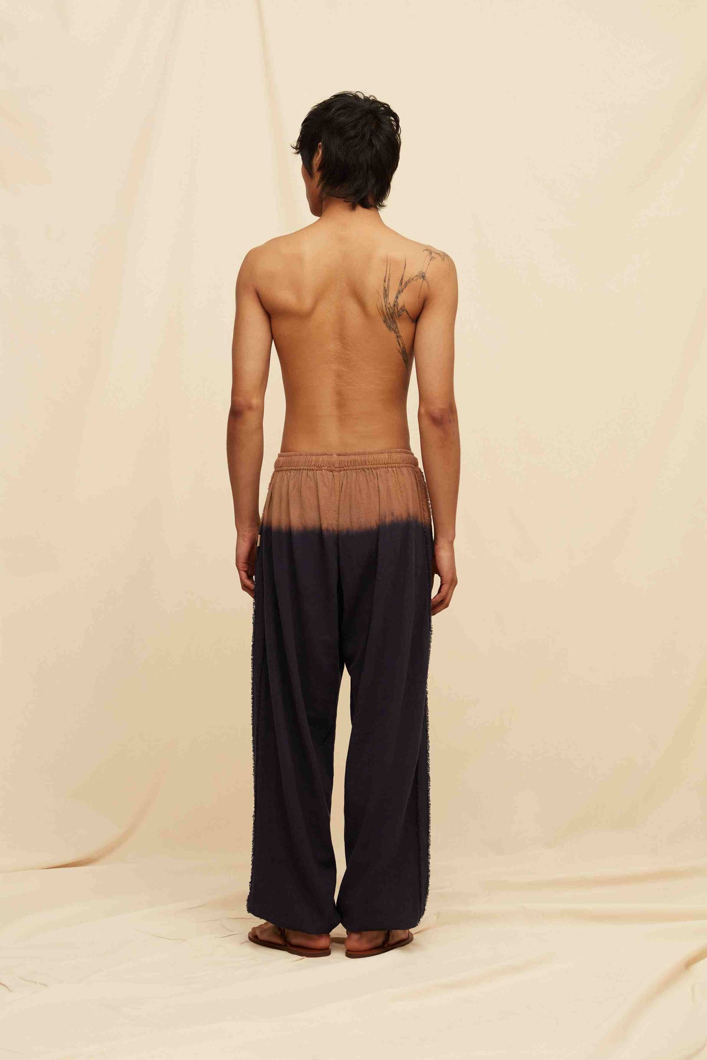 KUNKA TIE DYE PANTS - BLACK TIE DYE