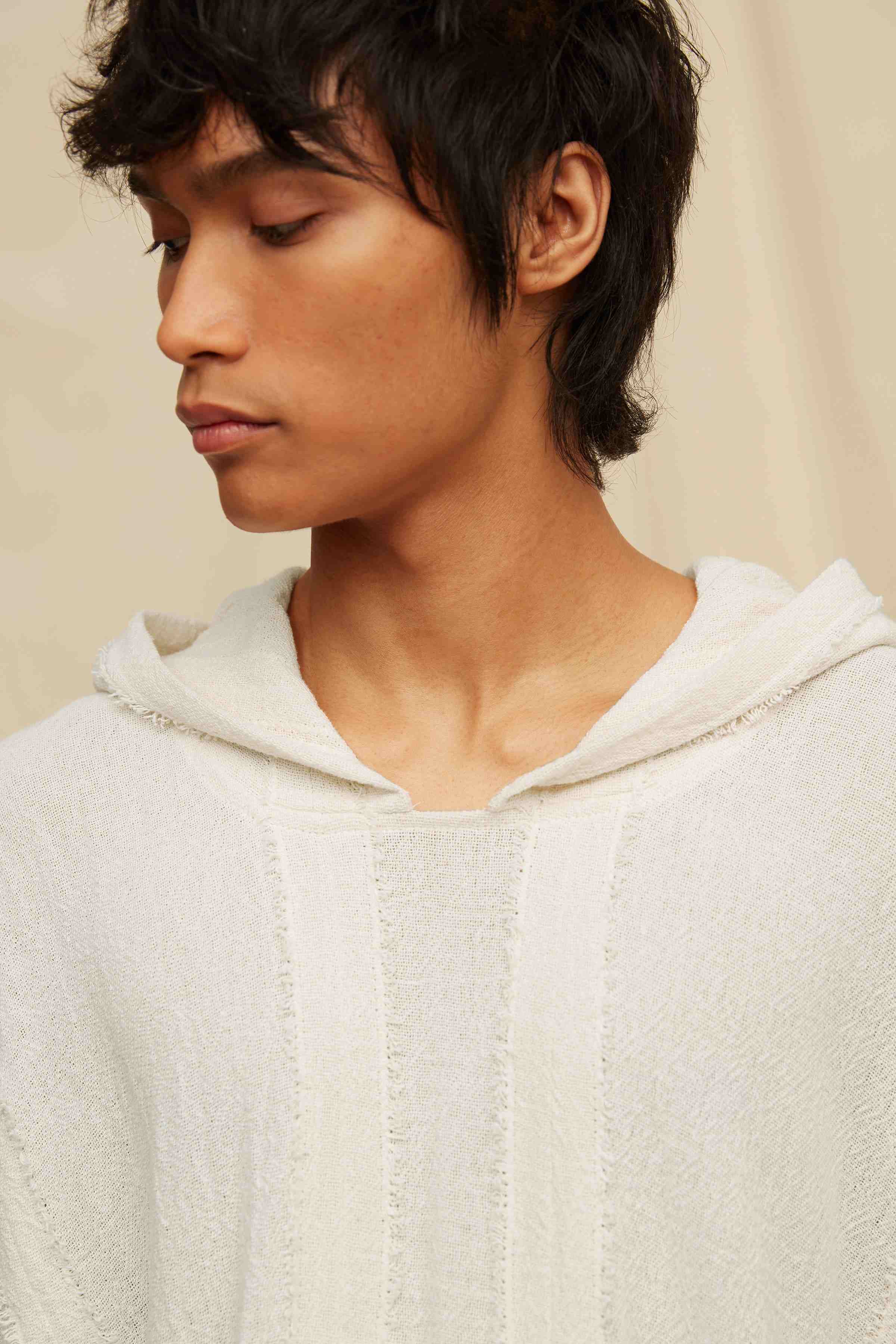 May Poncho Cotton Jute - Natural