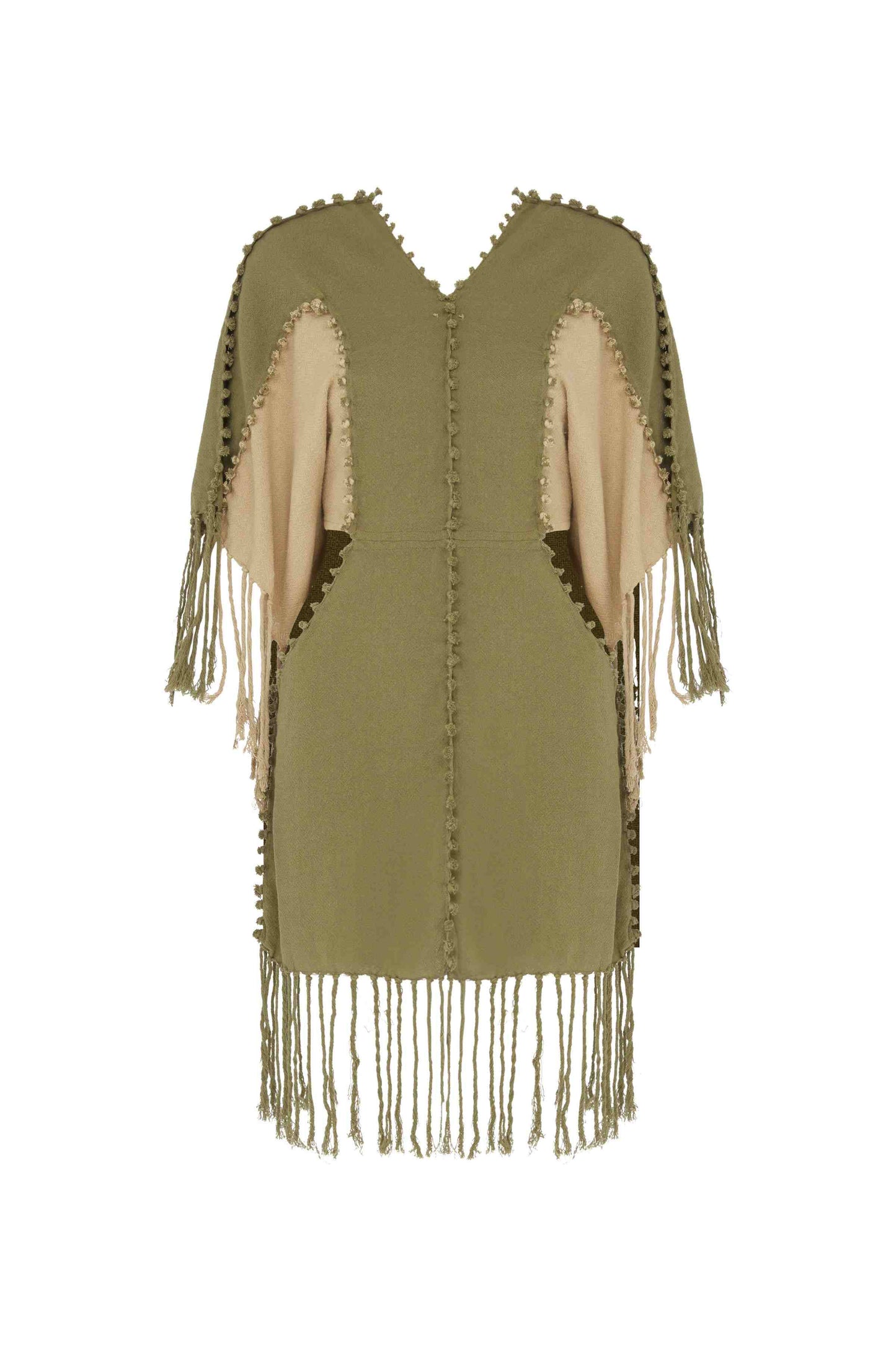 POCHIL DRESS - OLIVE / SEPIA