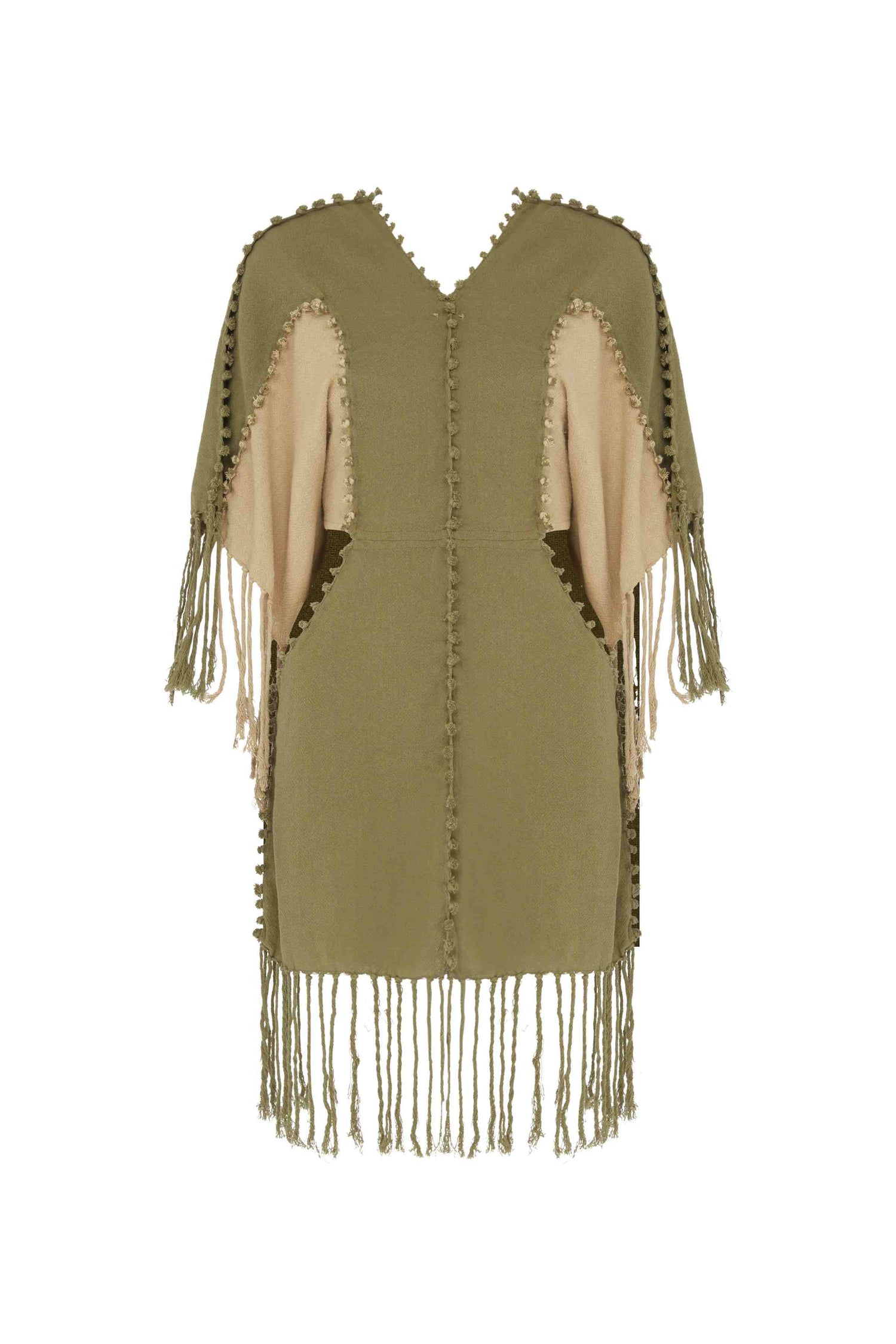 POCHIL DRESS - OLIVE / SEPIA Product Image