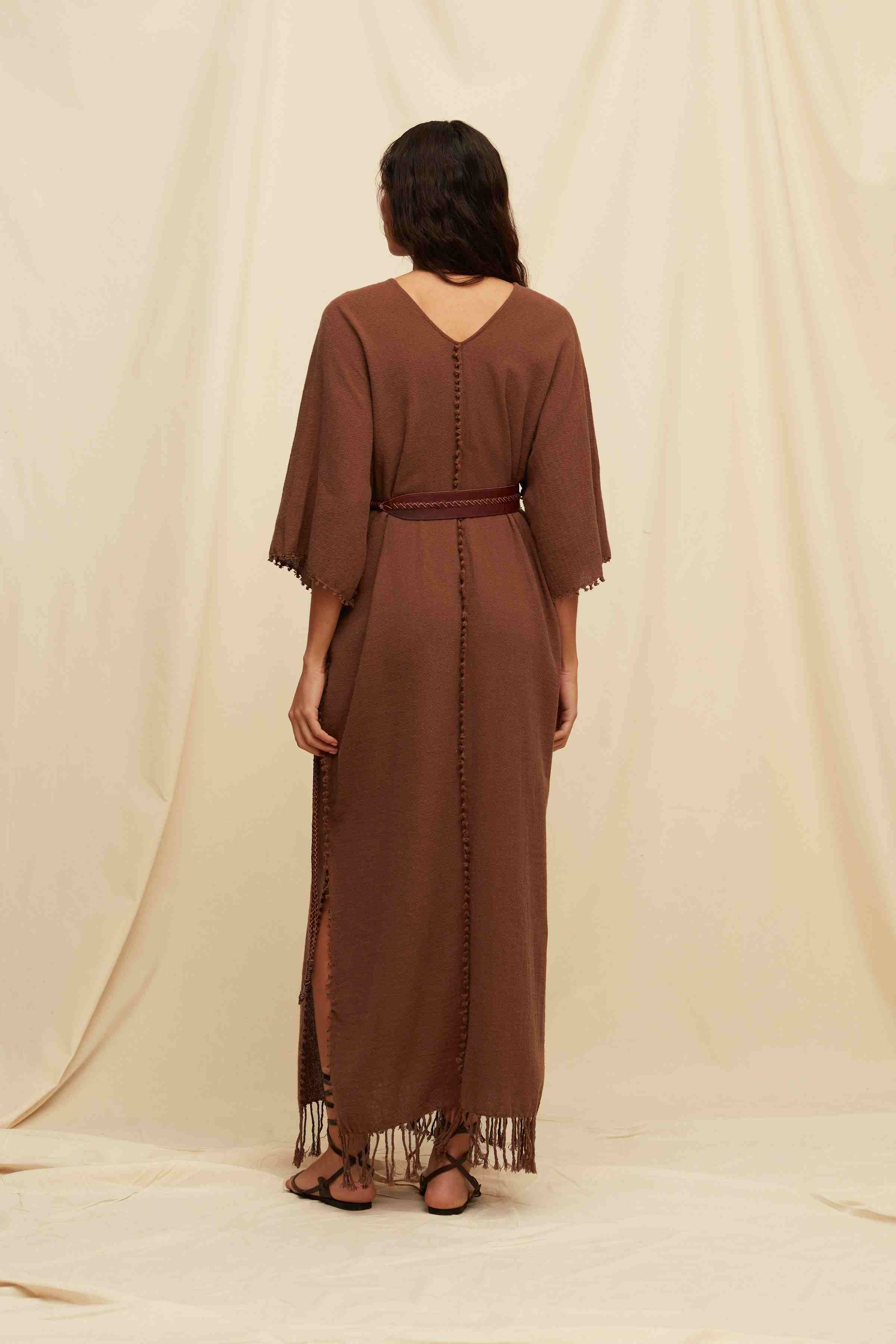 Saas Dress Cotton Jute - Madera