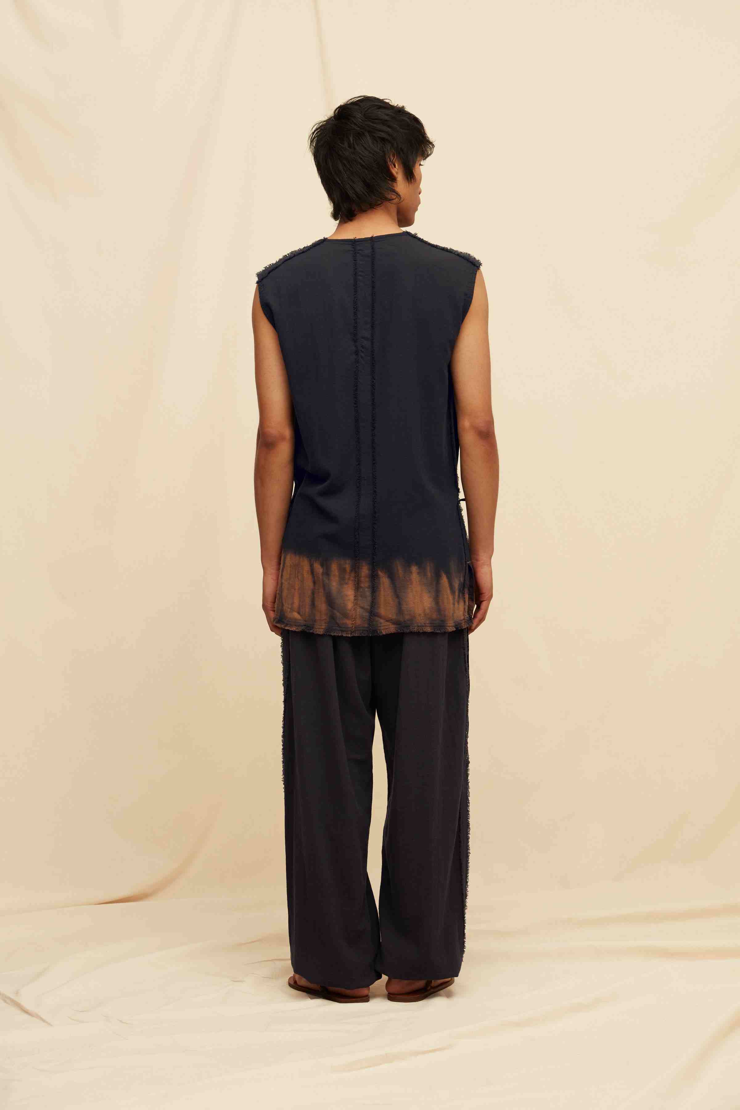 Tatich Shirt Artisanal Cotton - Black Tie Dye