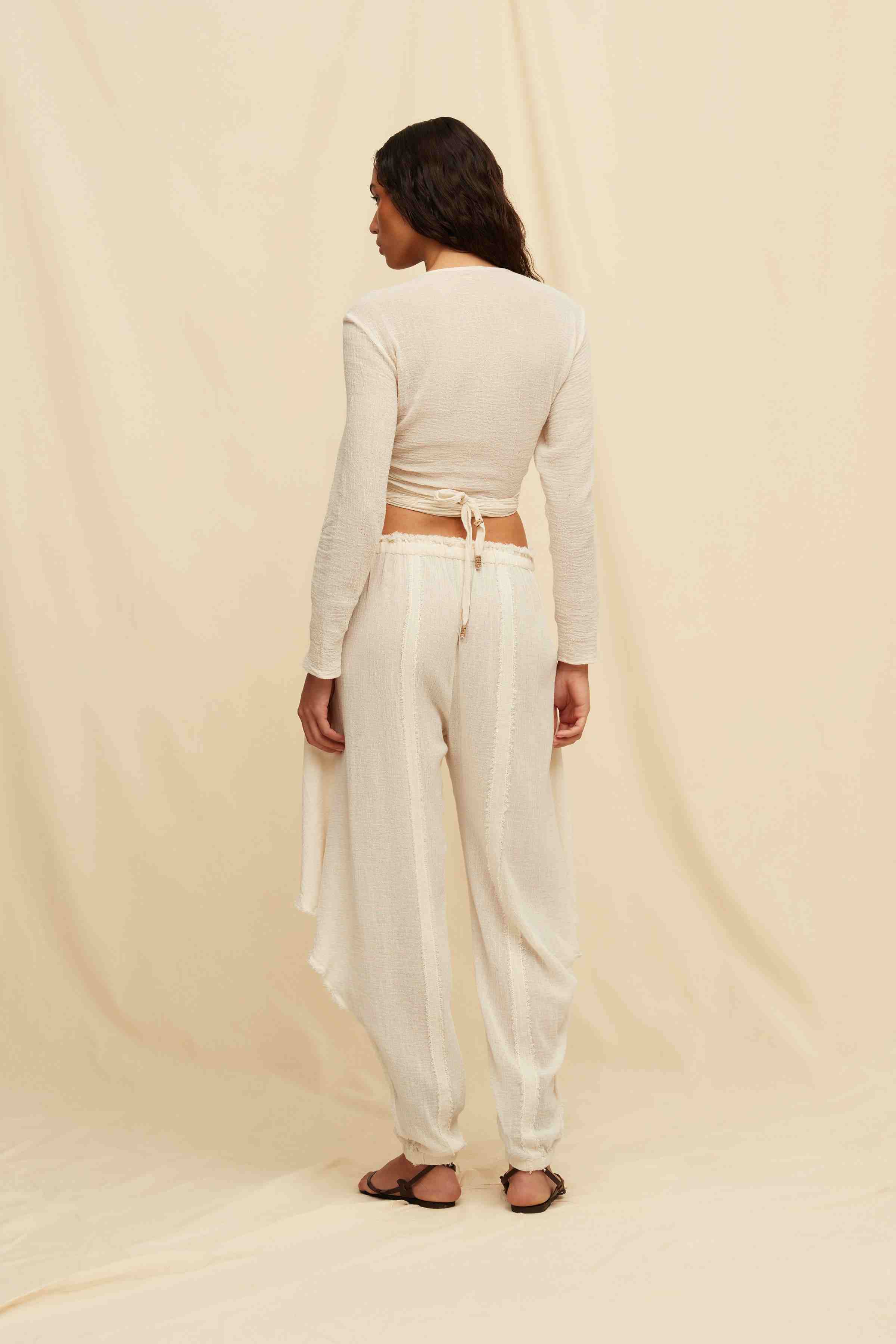 Lahun Top Cotton Gauze - Natural