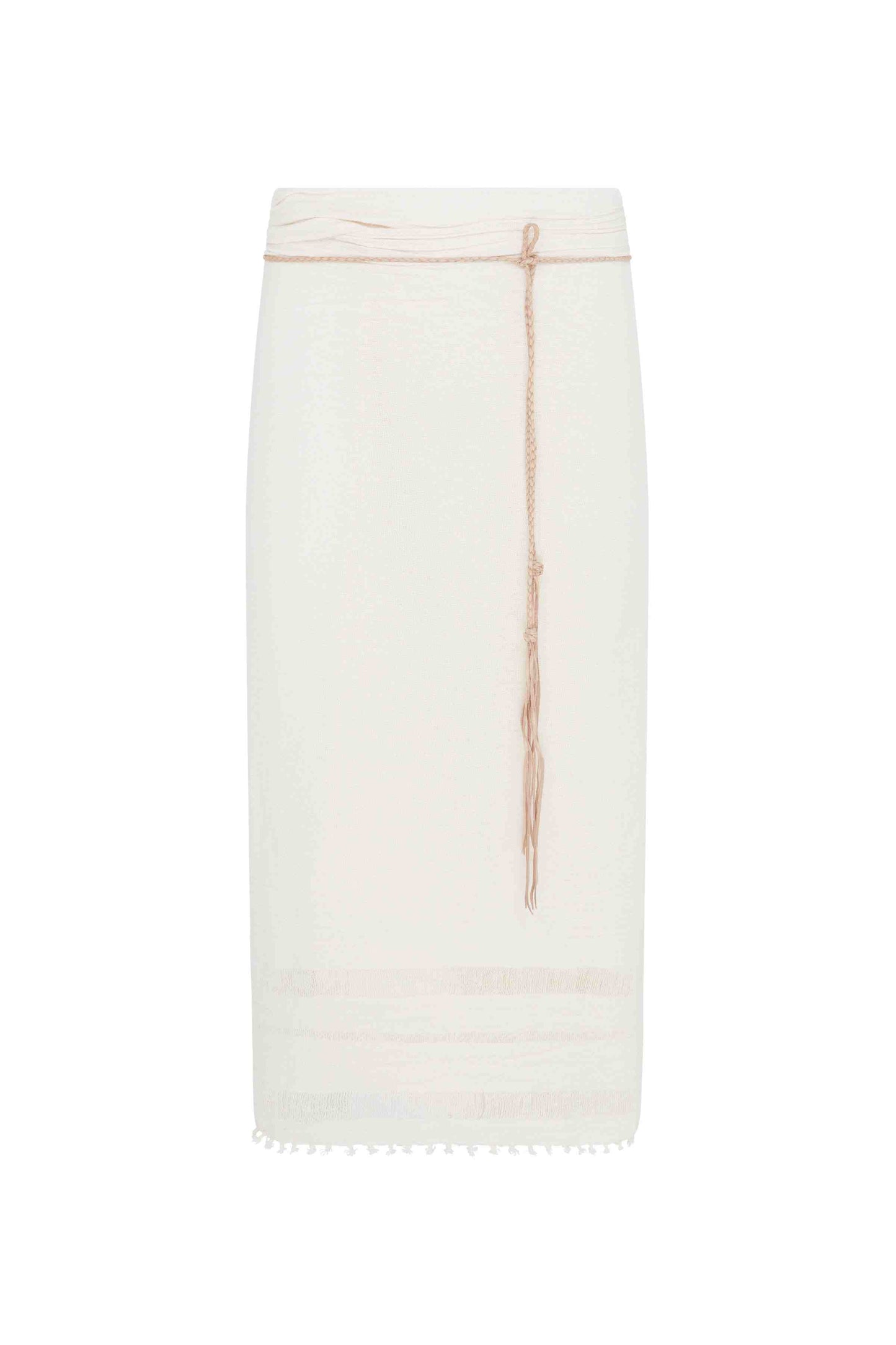 PAREO LEATHER LONG - NATURAL