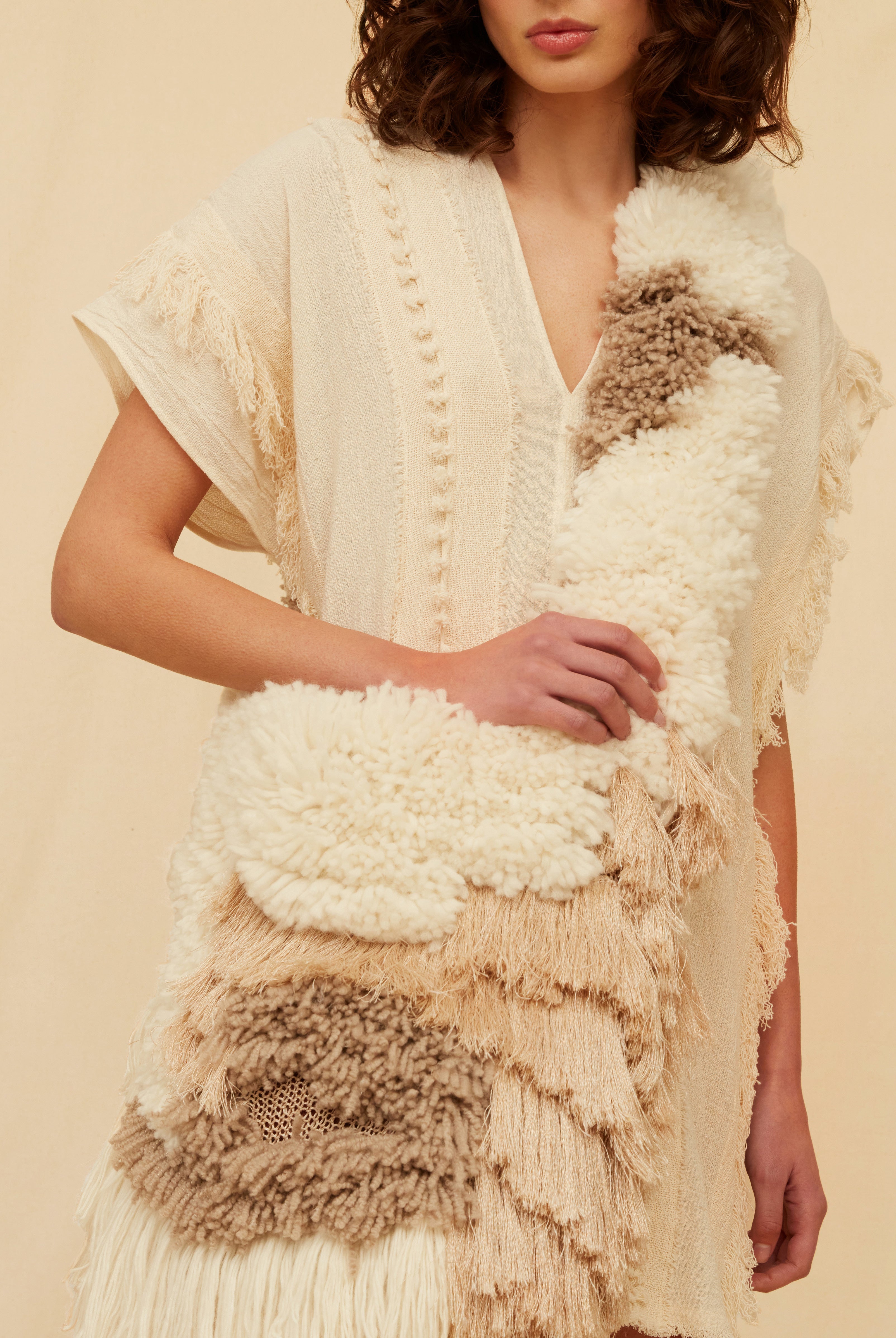 Elzian Bag Wool & Alpaca - Natural