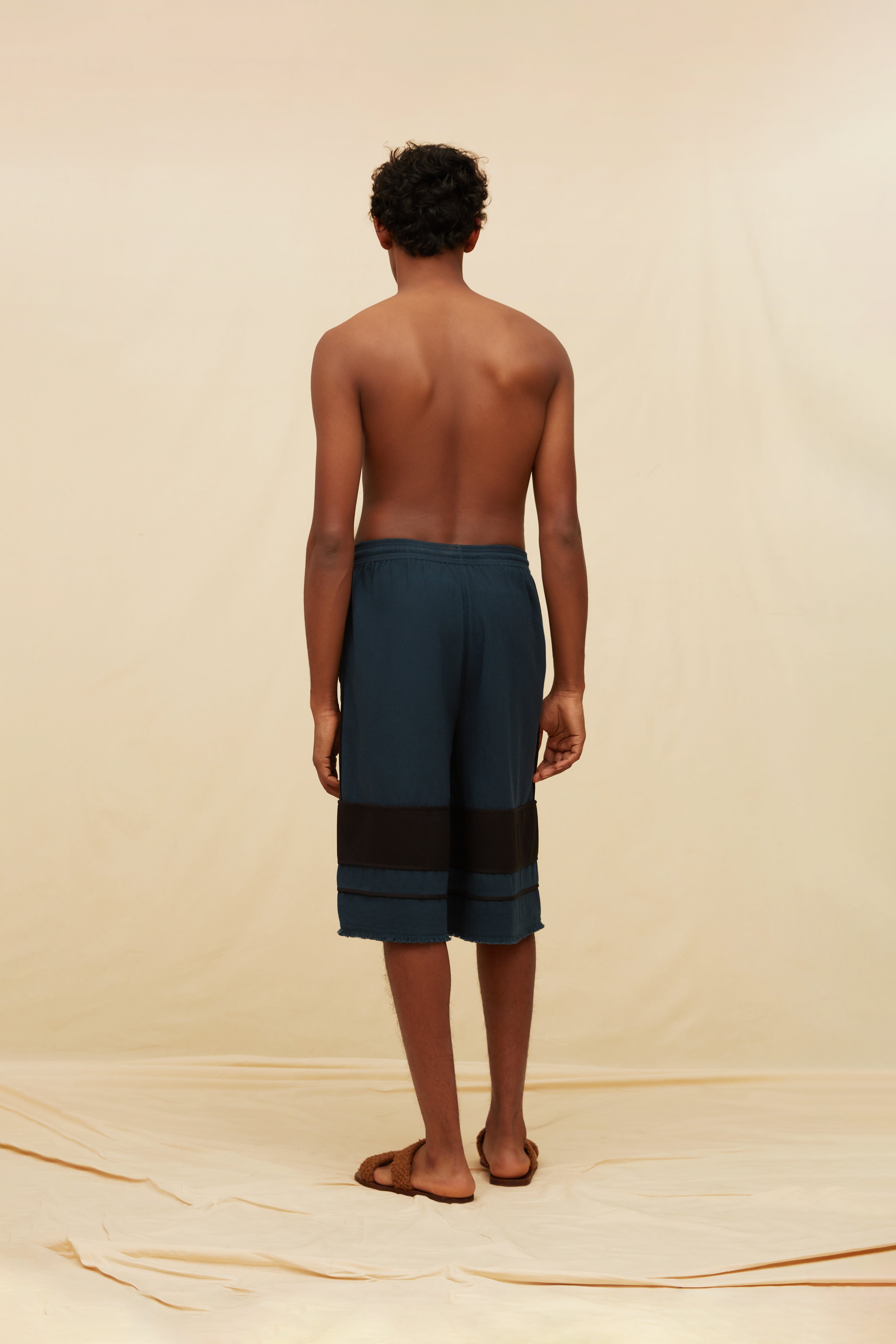 Han Shorts Artisanal Cotton - Ultramarine