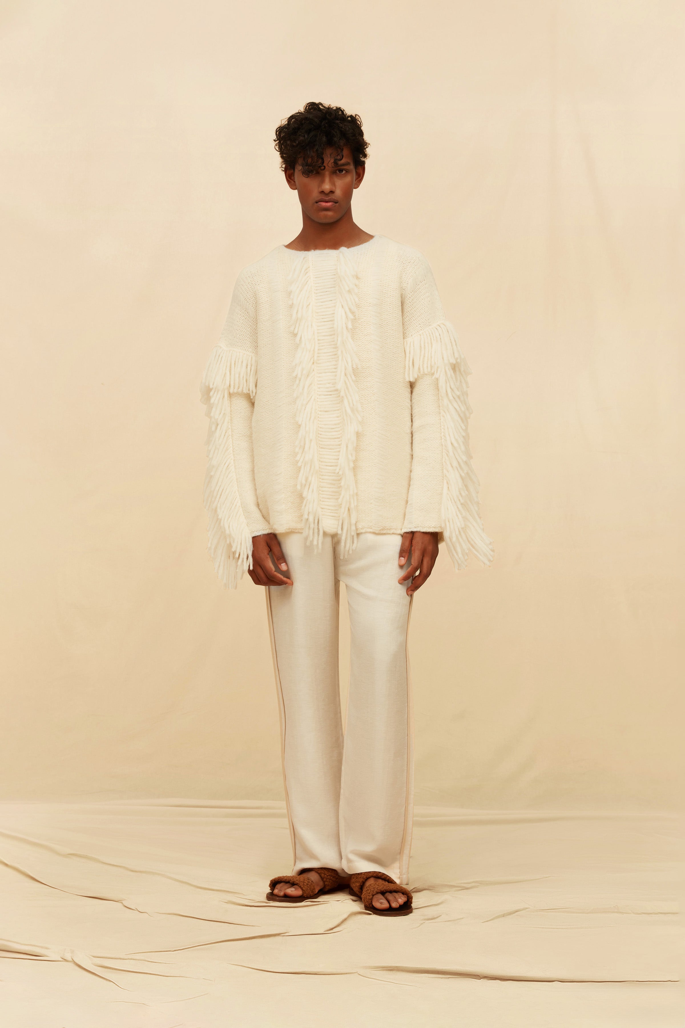 Inari Long Sleeve Knit Alpaca & Wool - Natural