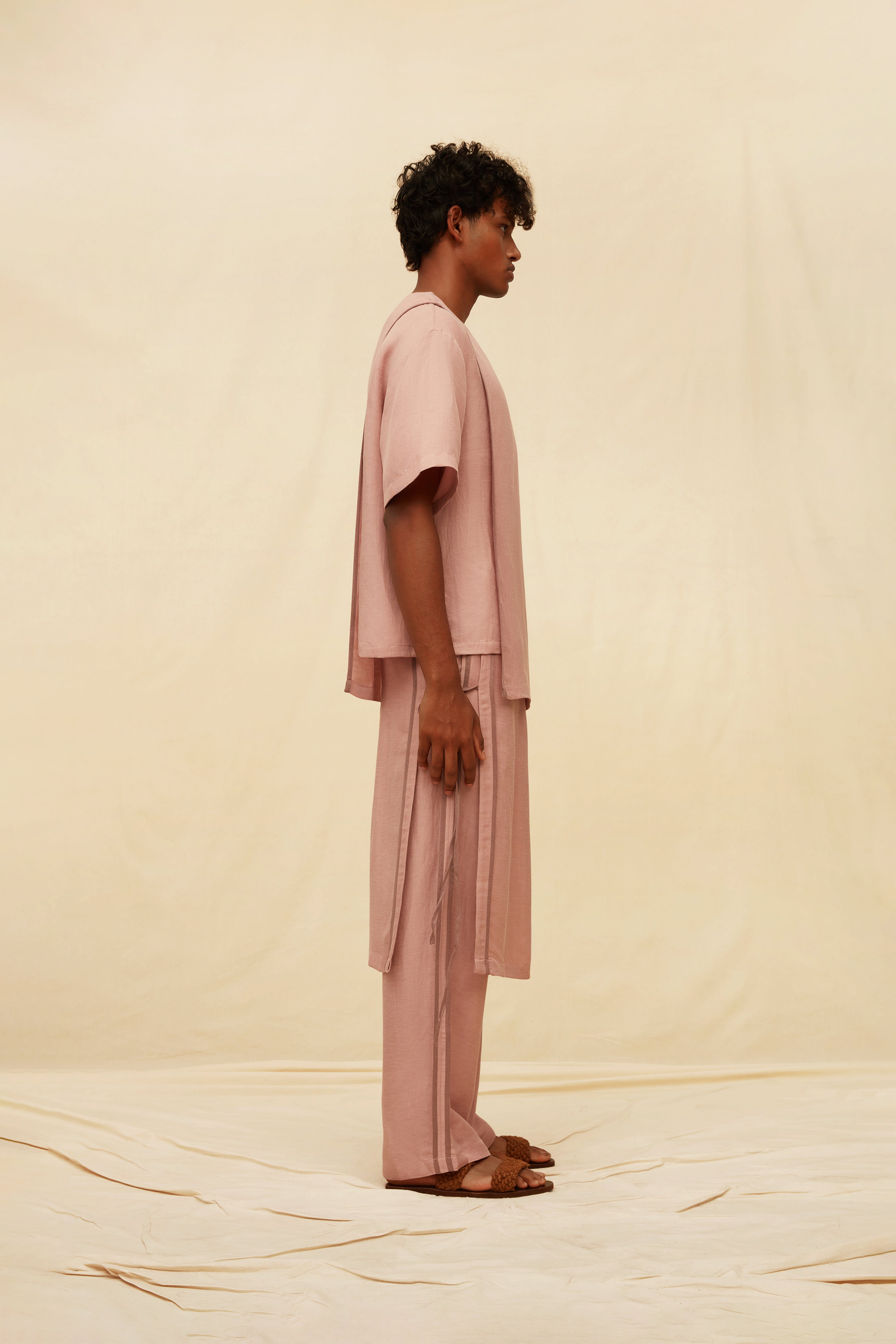 Osian Top Linen Cupro - Clay Pink