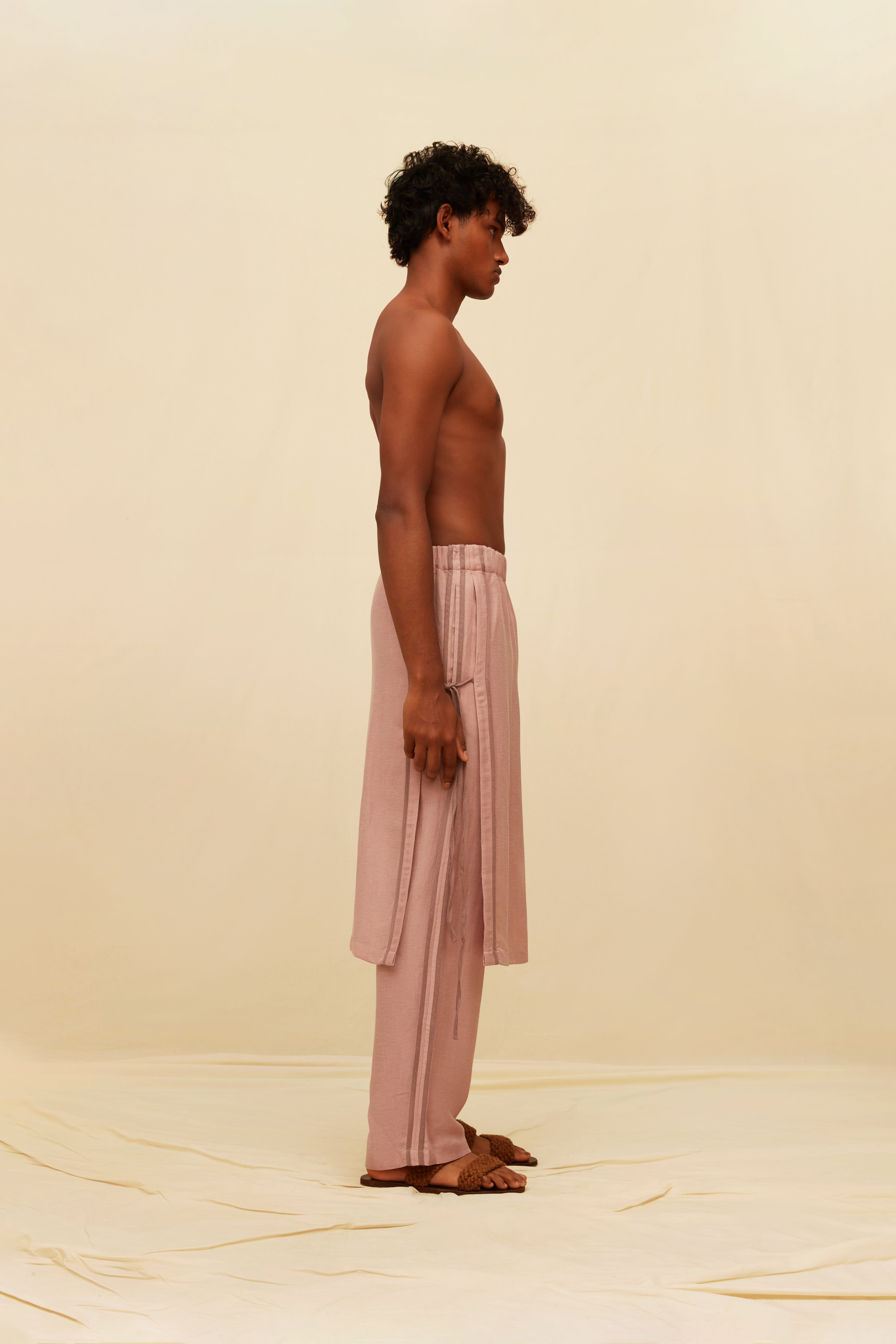 Soren Pants Linen Cupro - Clay Pink