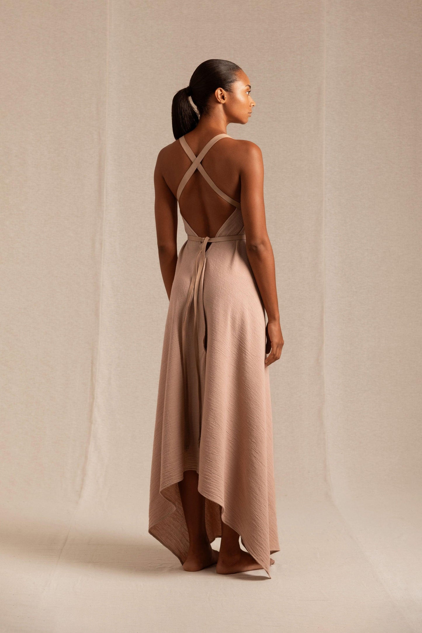 ABALKAN DRESS - ANTIQUE ROSE