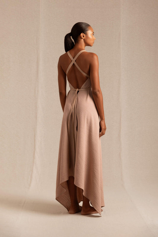 ABALKAN DRESS - ANTIQUE ROSE