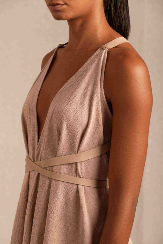 ABALKAN DRESS - ANTIQUE ROSE
