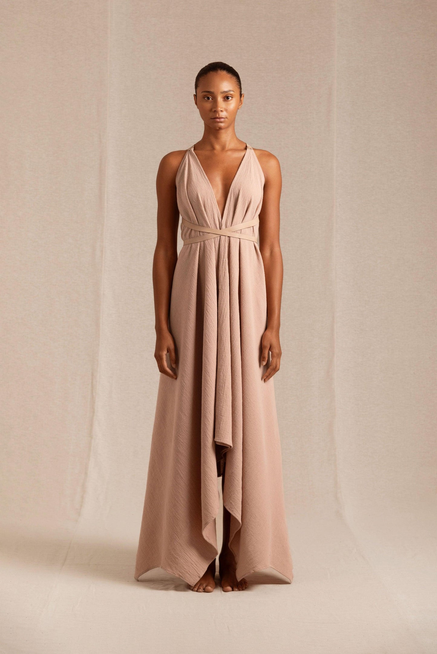 ABALKAN DRESS - ANTIQUE ROSE