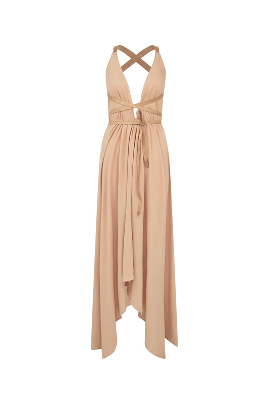 ABALKAN DRESS - ANTIQUE ROSE