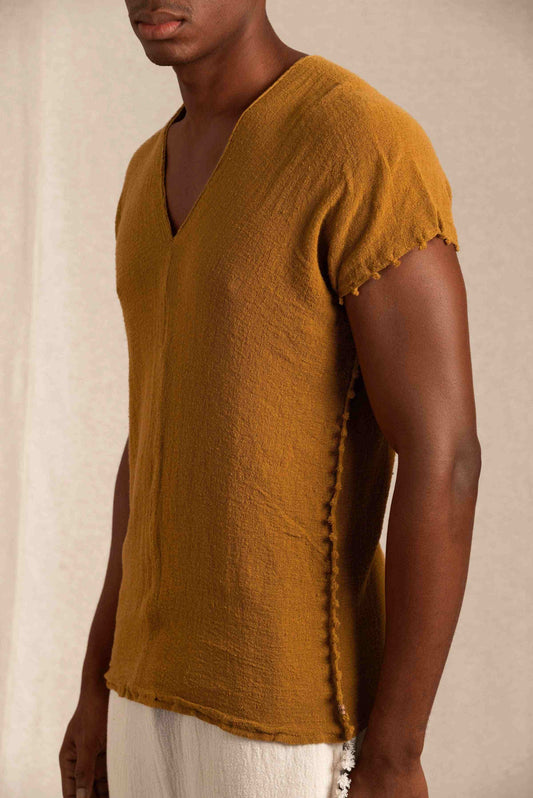 ACOATL SHIRT - TOBACCO