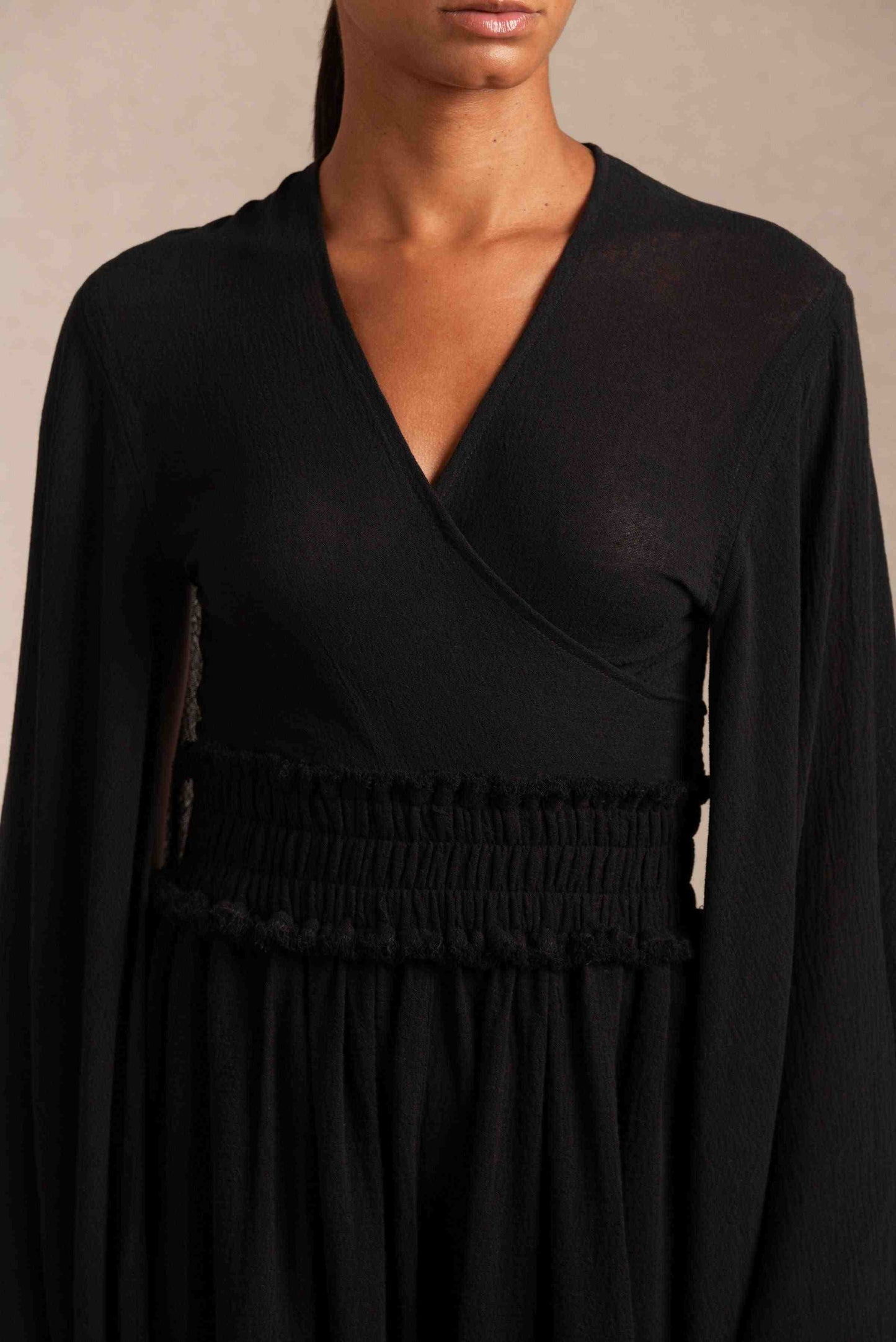 AHUMKAL TOP - BLACK