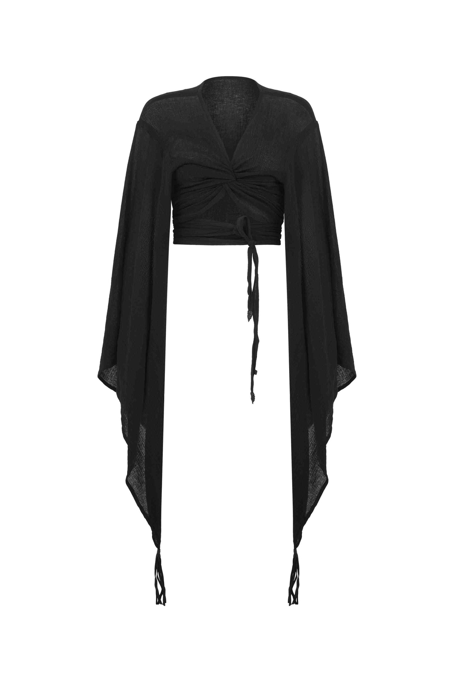 AHUMKAL TOP - BLACK