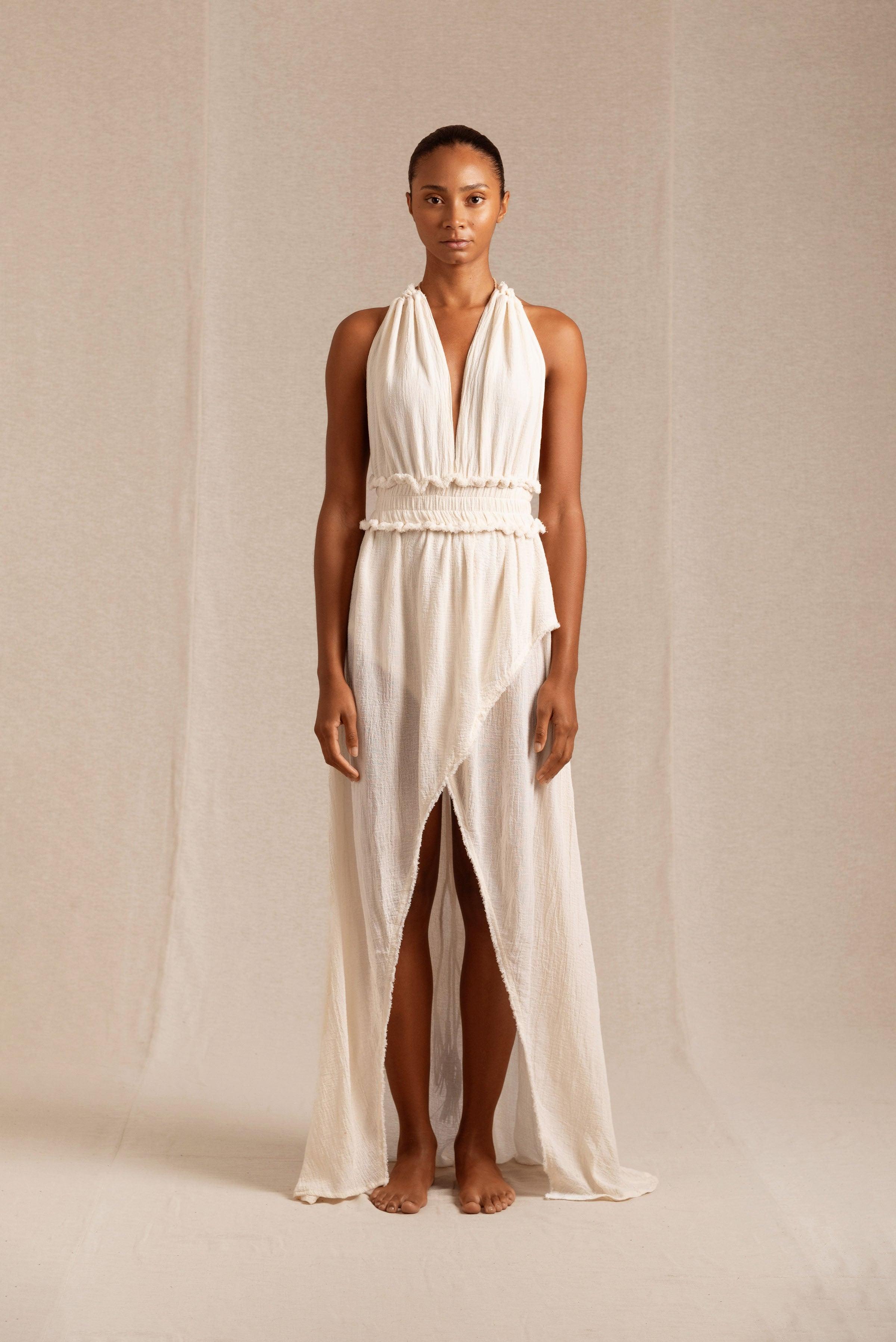 Alak Dress Cotton Gauze - Natural