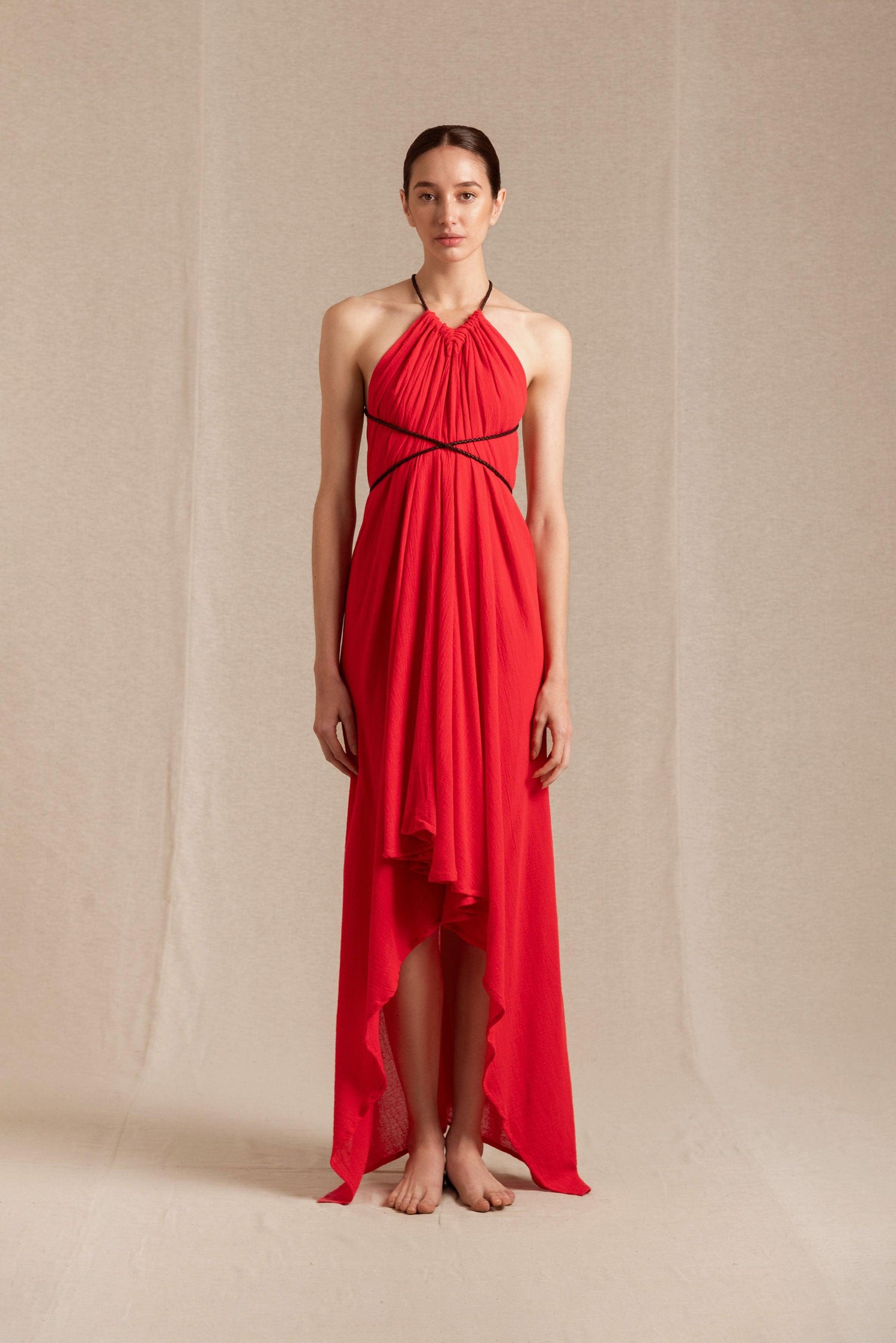 AYIKAL DRESS - SCARLET Hover Image