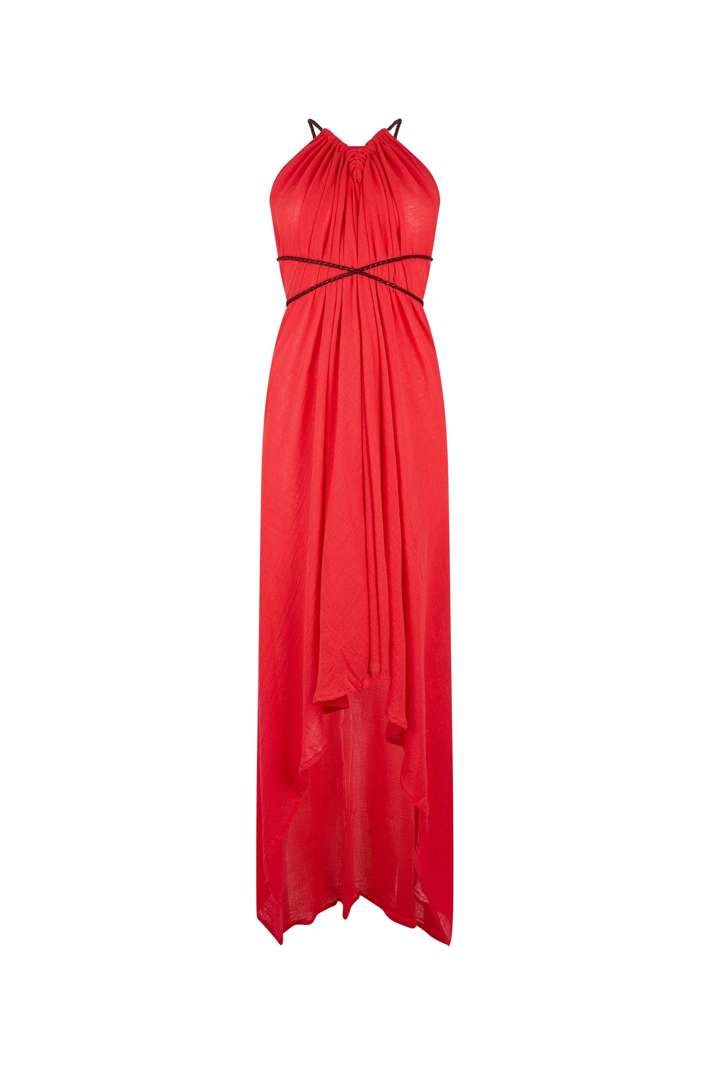 AYIKAL DRESS - SCARLET