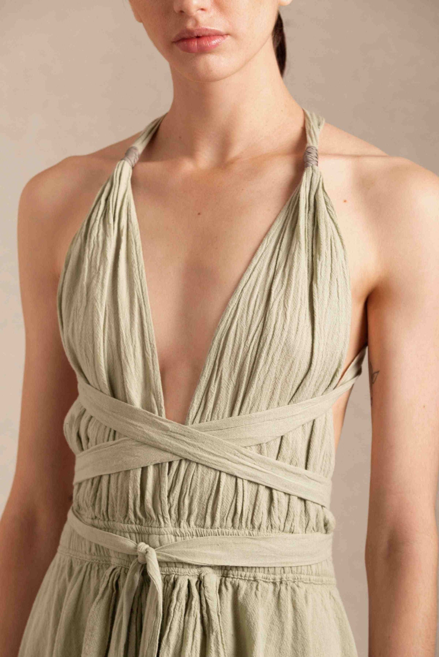 CHUJ DRESS - SAGE GREEN