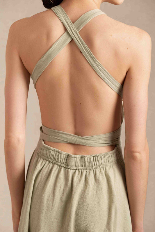 CHUJ DRESS - SAGE GREEN