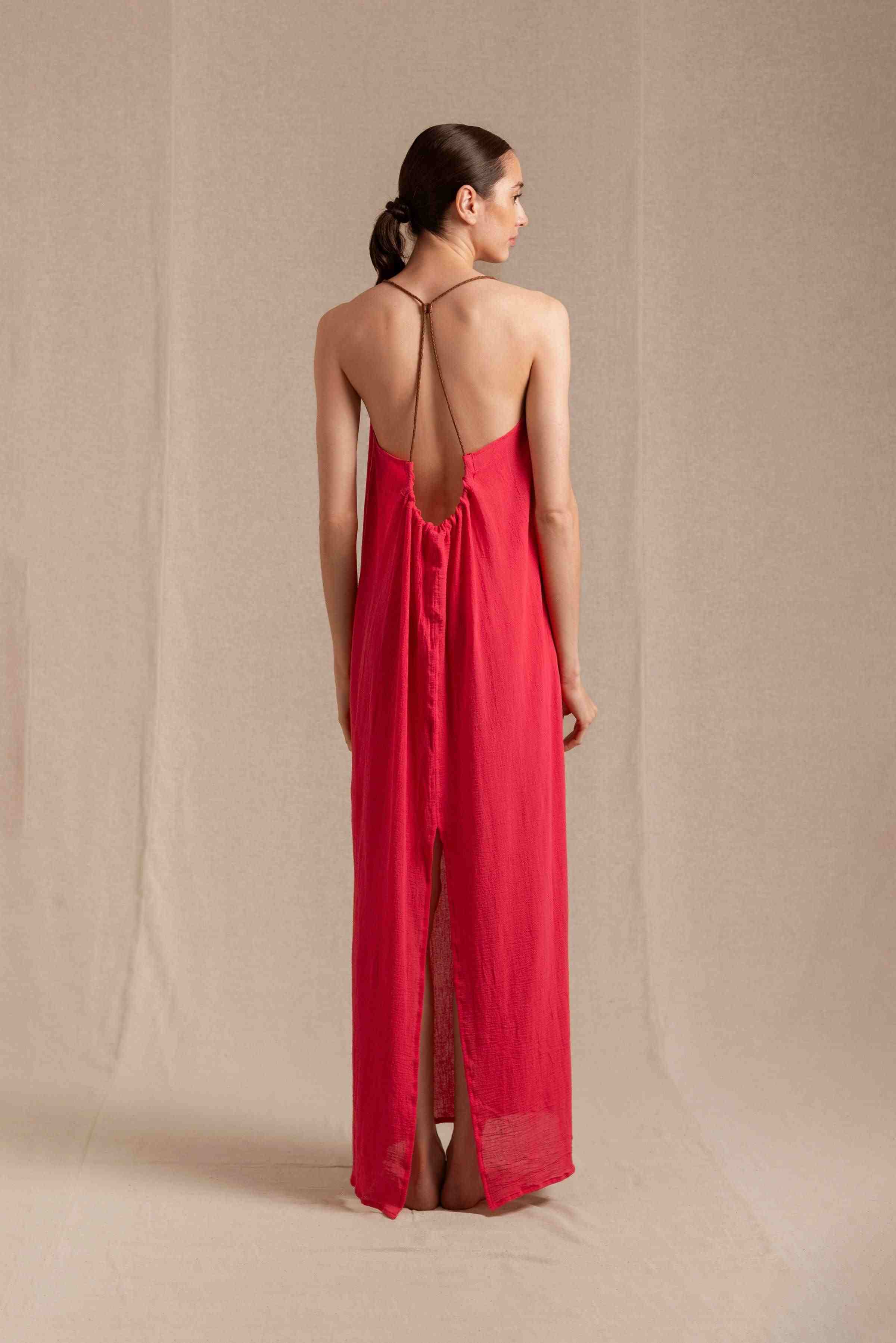Edahi Dress Cotton Gauze - Virtual Pink