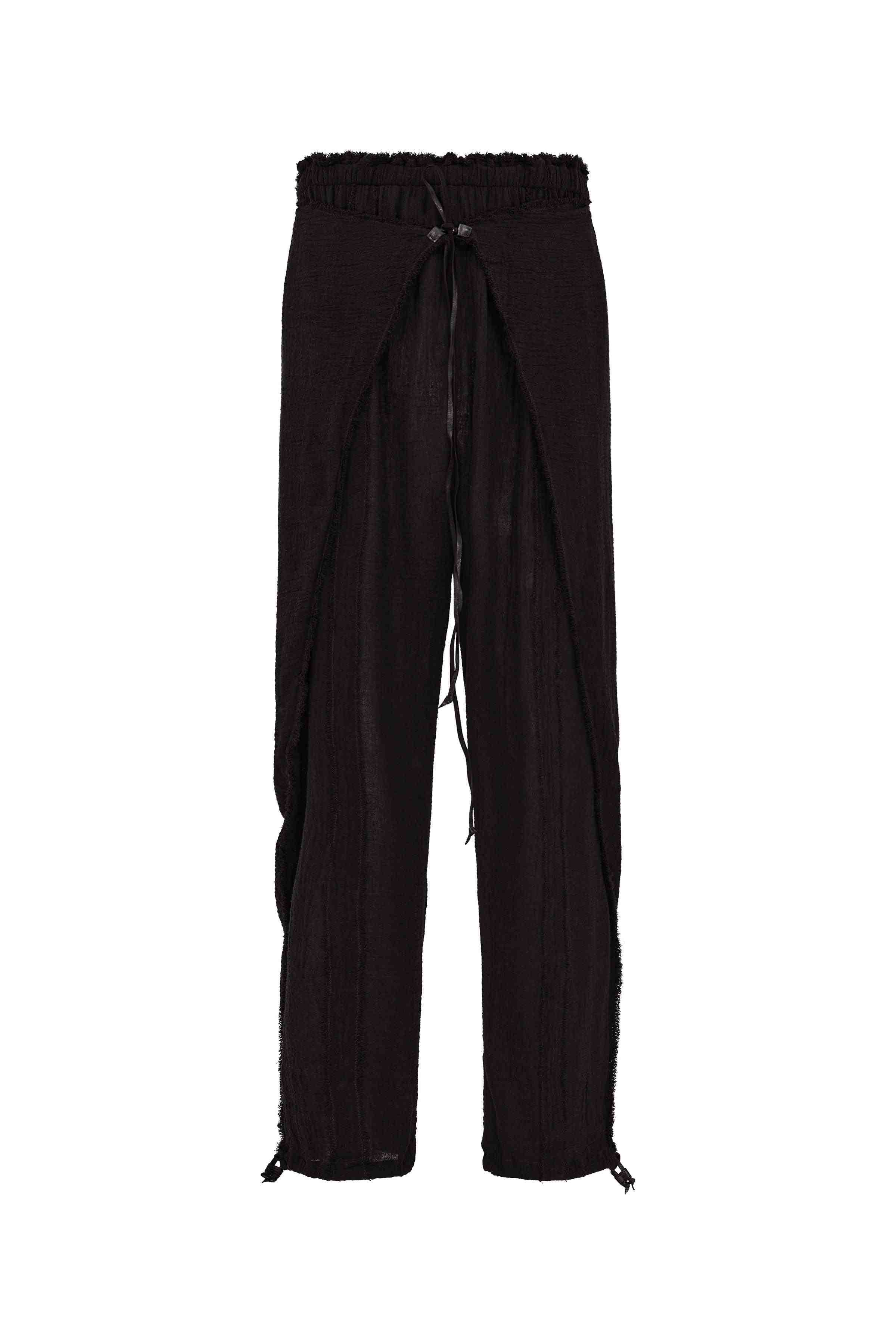 Haak Pants Cotton Gauze - Black