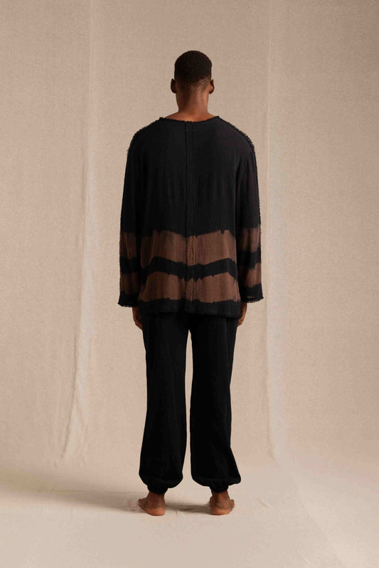 KAXIL SHIRT - BLACK TIE DYE