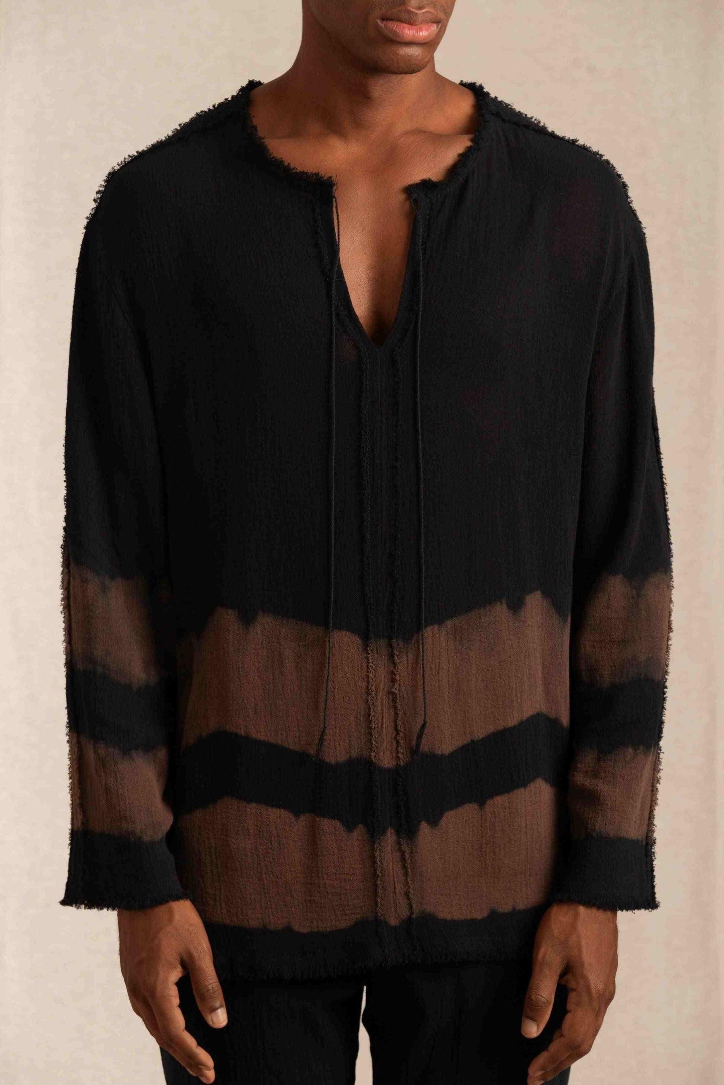KAXIL SHIRT - BLACK TIE DYE