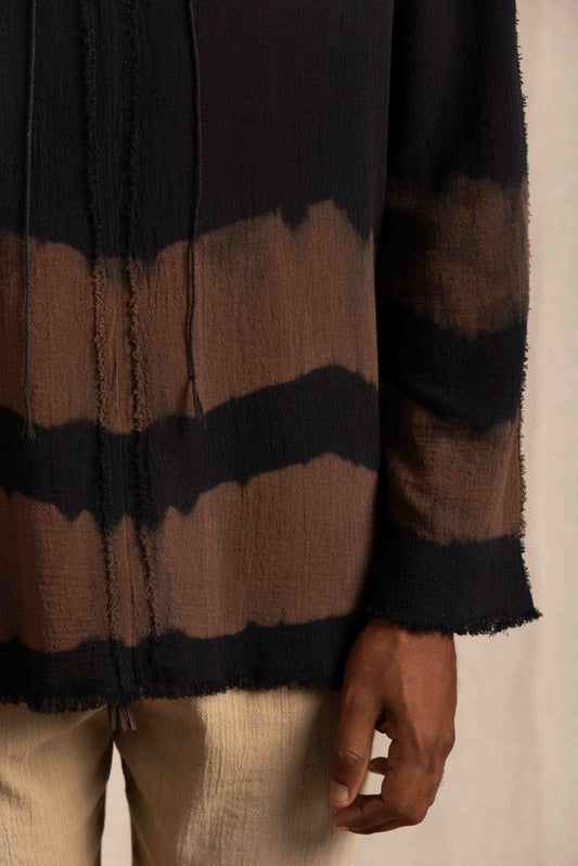 KAXIL SHIRT - BLACK TIE DYE