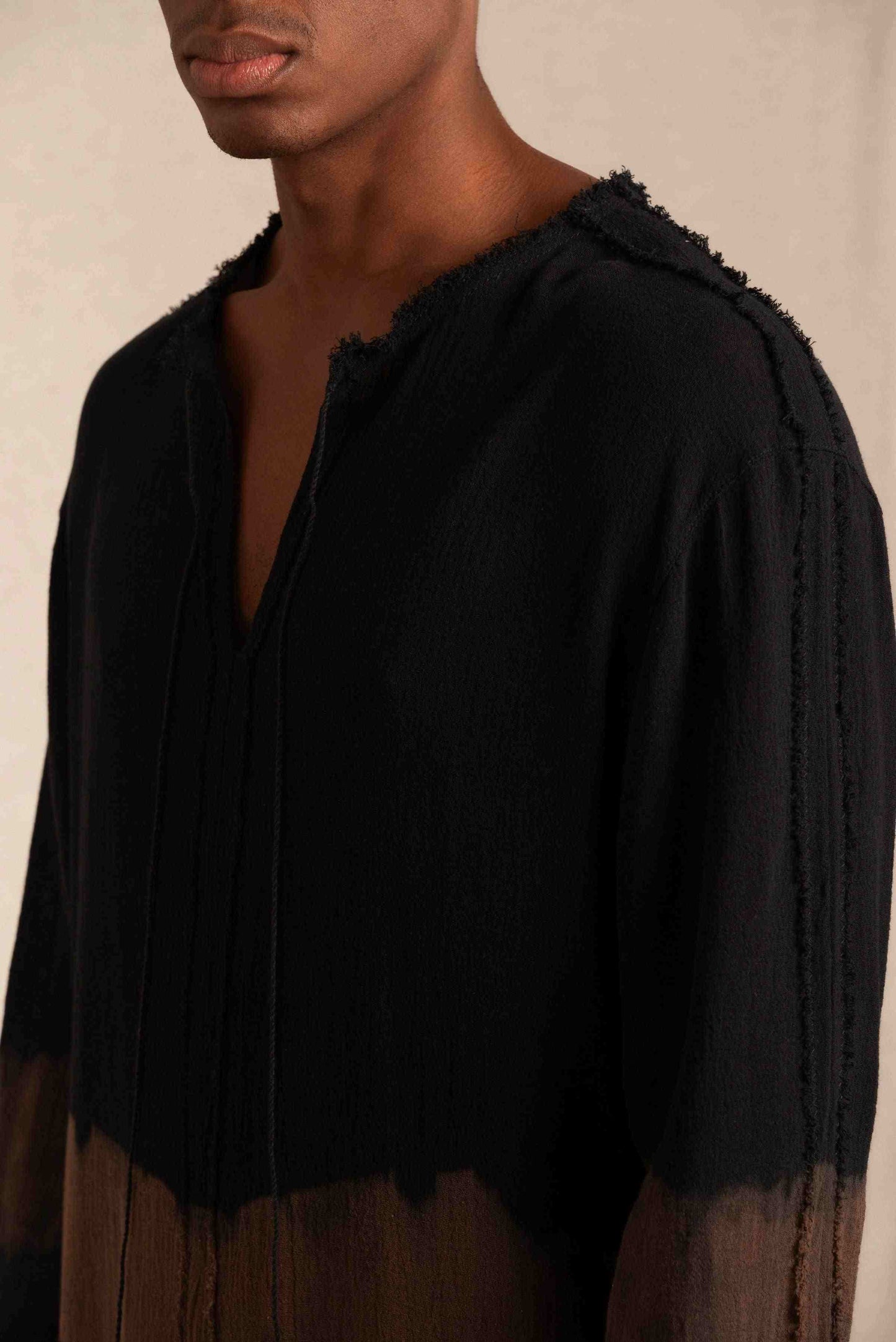 KAXIL SHIRT - BLACK TIE DYE