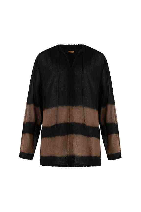KAXIL SHIRT - BLACK TIE DYE