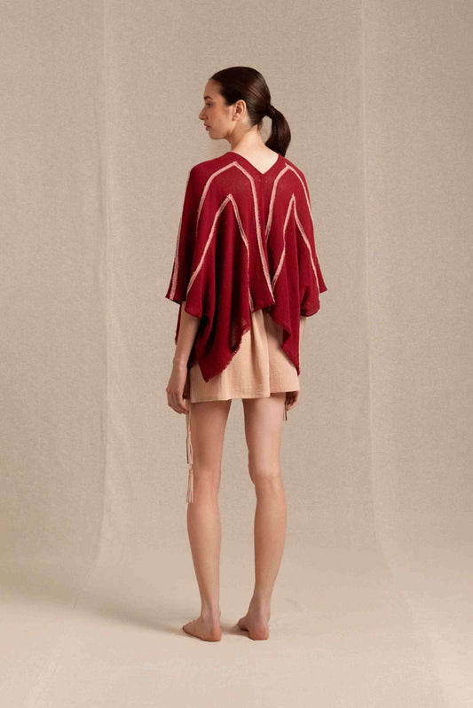 KISI TOP - CHERRY / DESERT ROSE