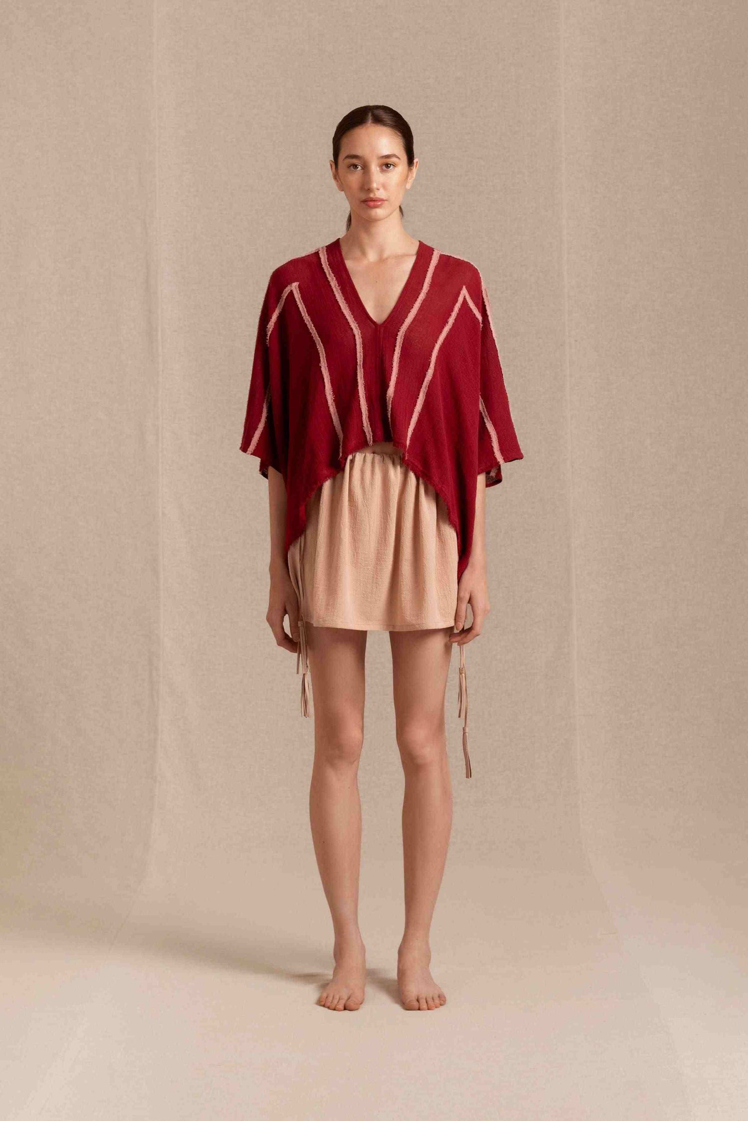 KISI TOP - CHERRY / DESERT ROSE Hover Image