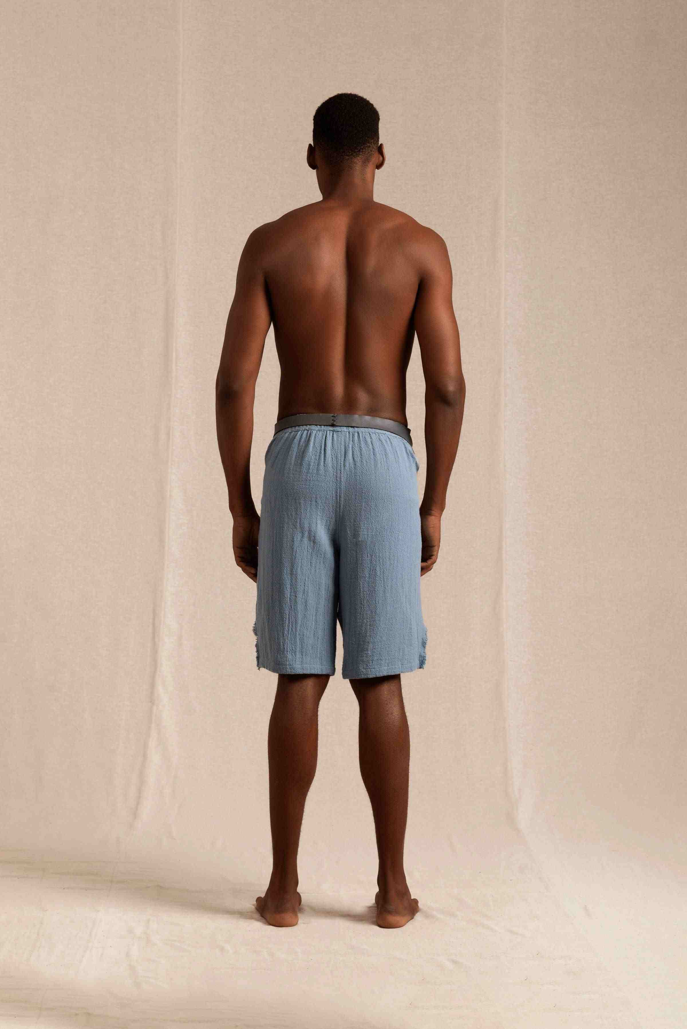 Kulensis Shorts Cotton Jute - Blue Heaven
