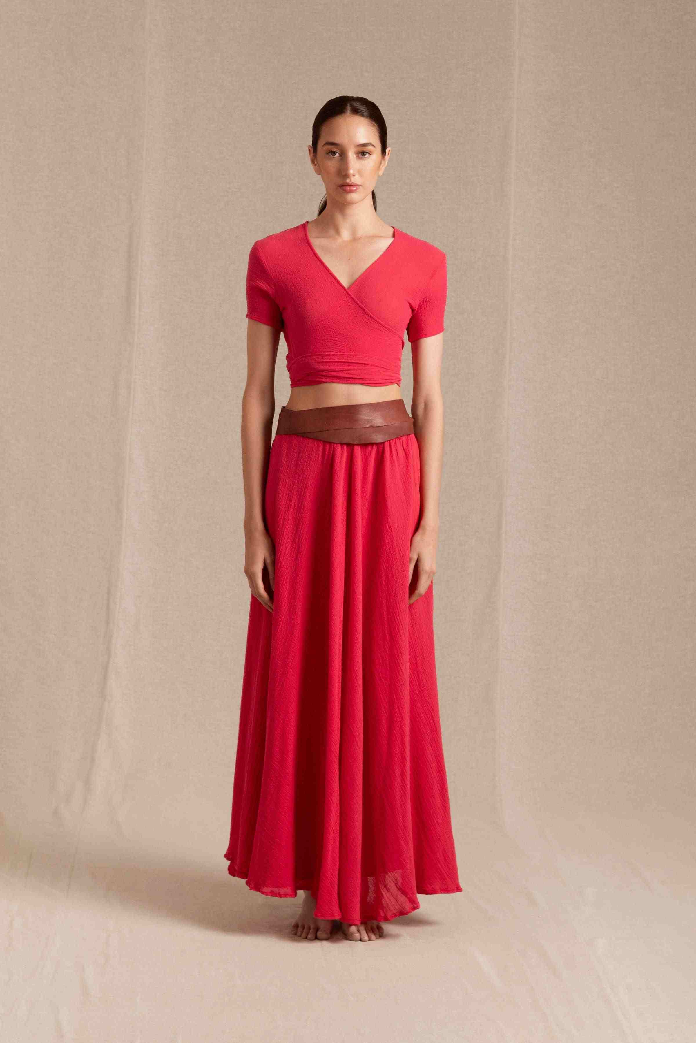 Lahuncito Top Cotton Gauze - Virtual Pink