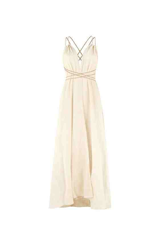 MAHAHUAL LONG DRESS - NATURAL