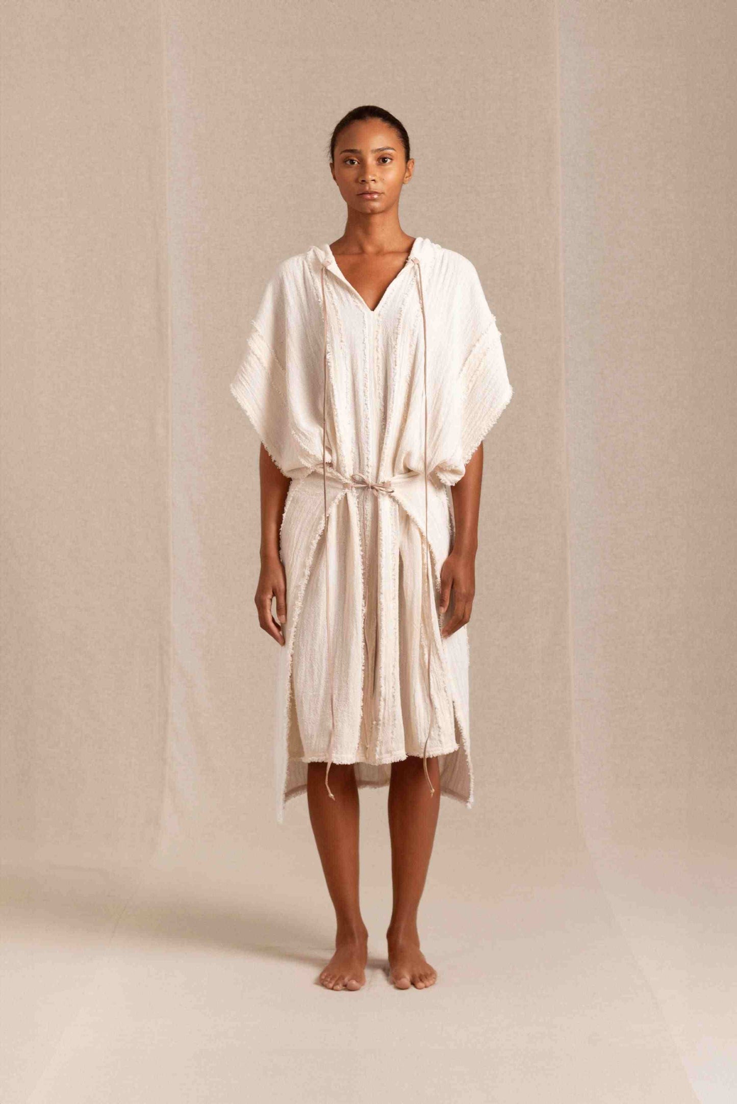 NTUCHI PONCHO - NATURAL