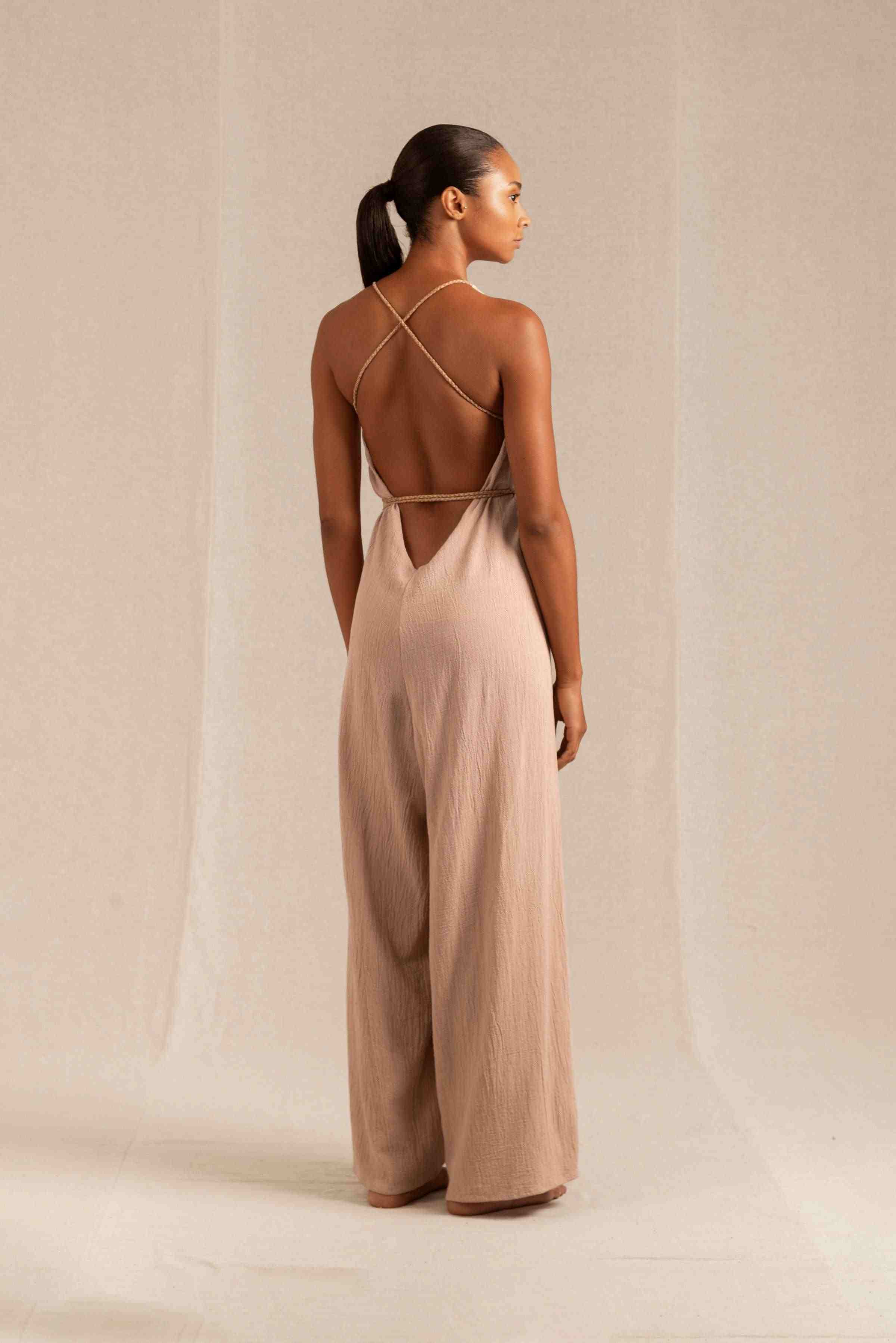 Pakkun Jumpsuit Artisanal Cotton - Antique Rose