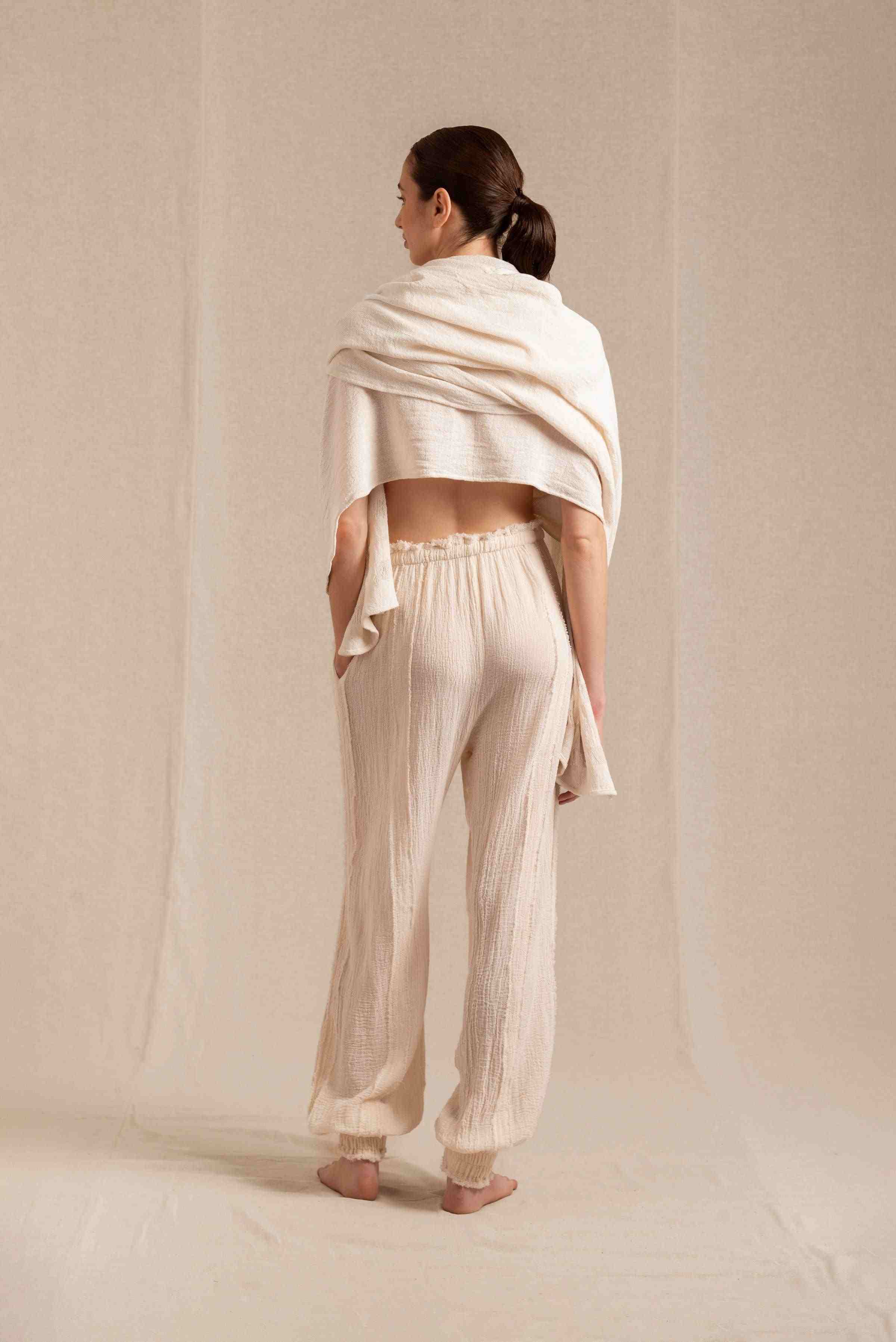 Sibinche Pants Artisanal Cotton - Natural