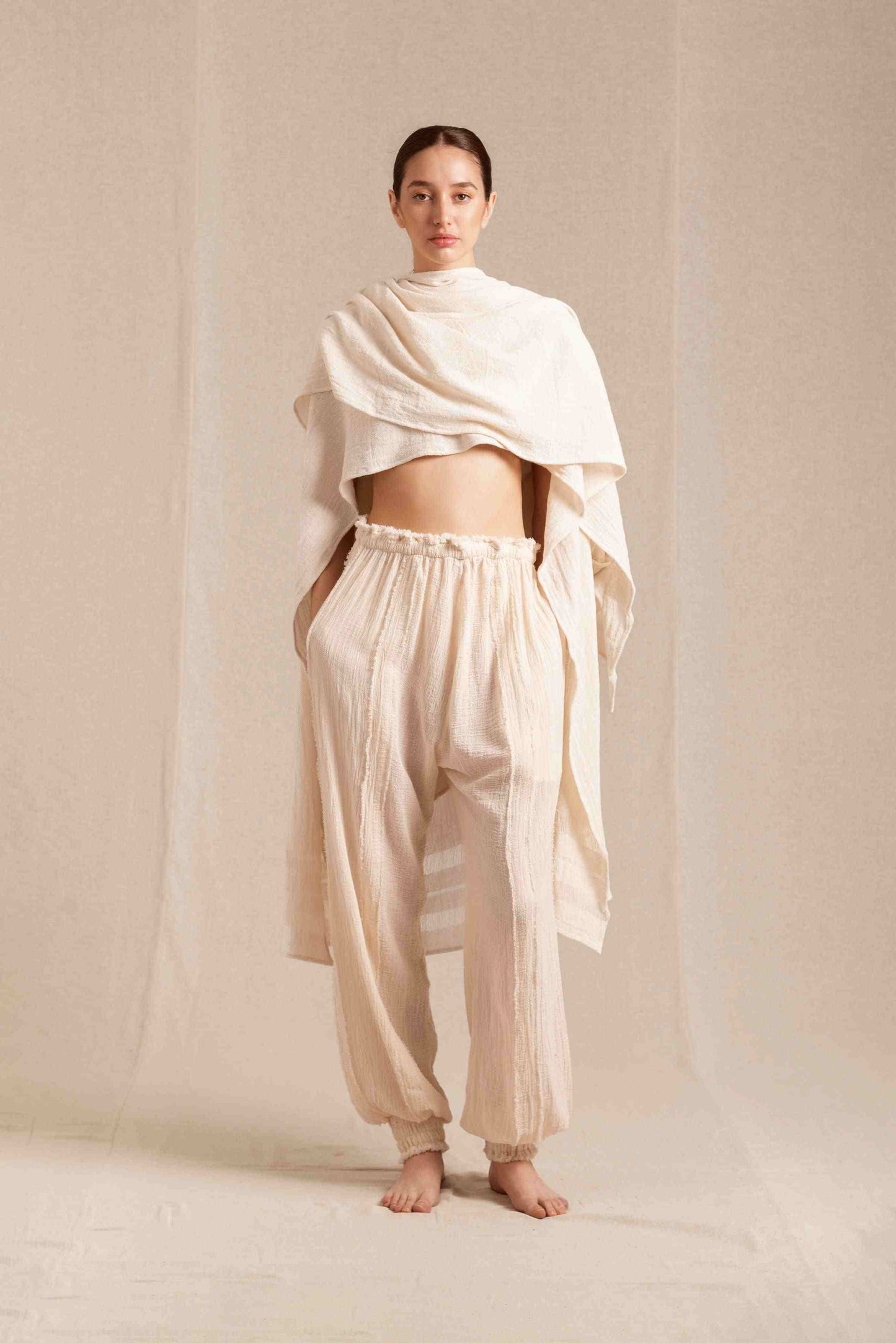 SIBINCHE PANTS - NATURAL