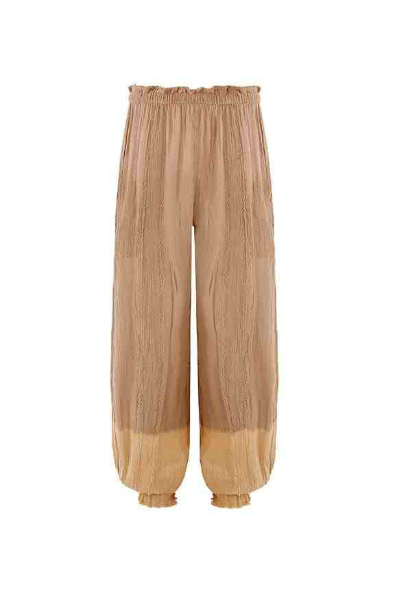 SIBINCHE PANTS - TIE DYE SEPIA TINT