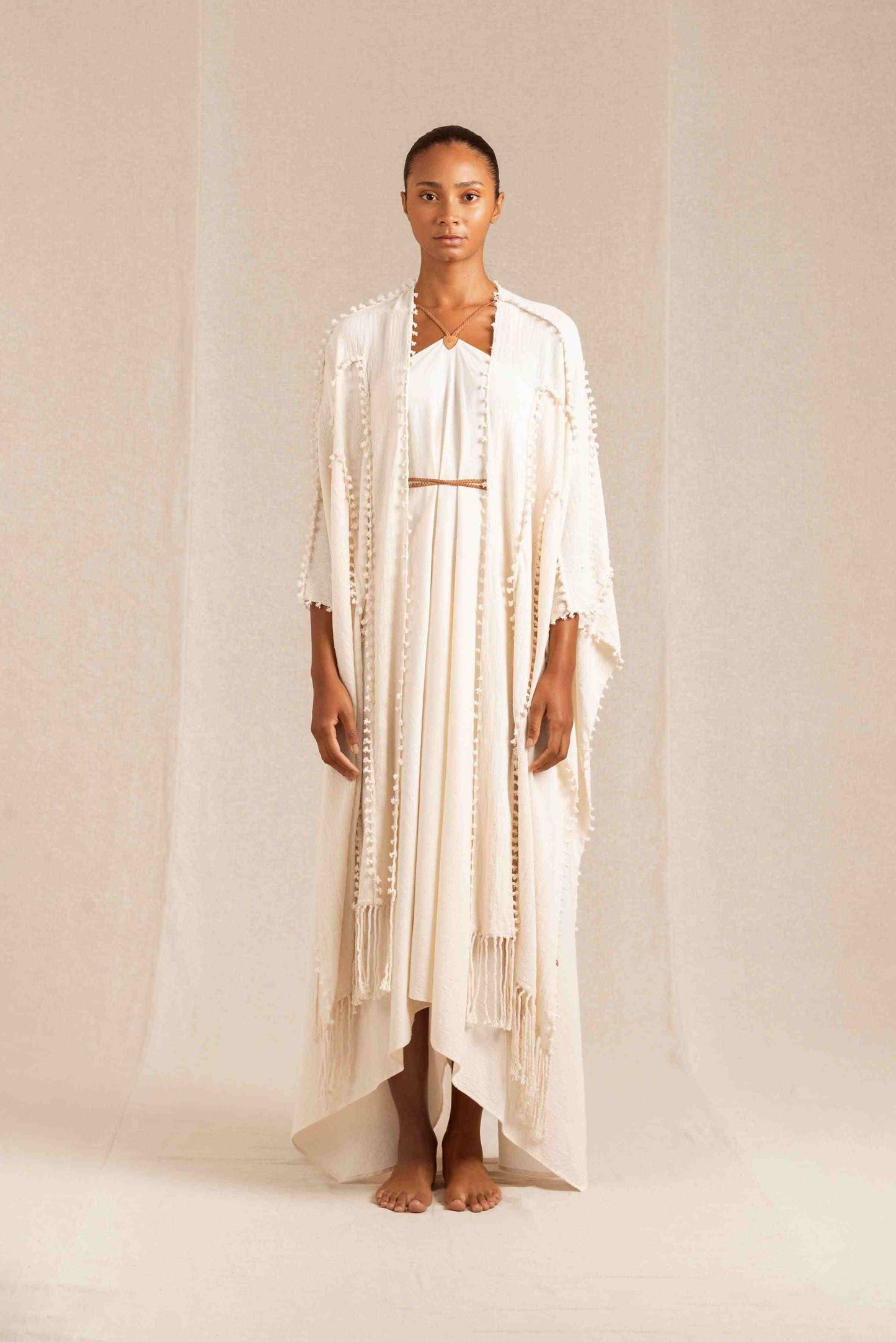 YALCHEN KNOTS CAPE - NATURAL