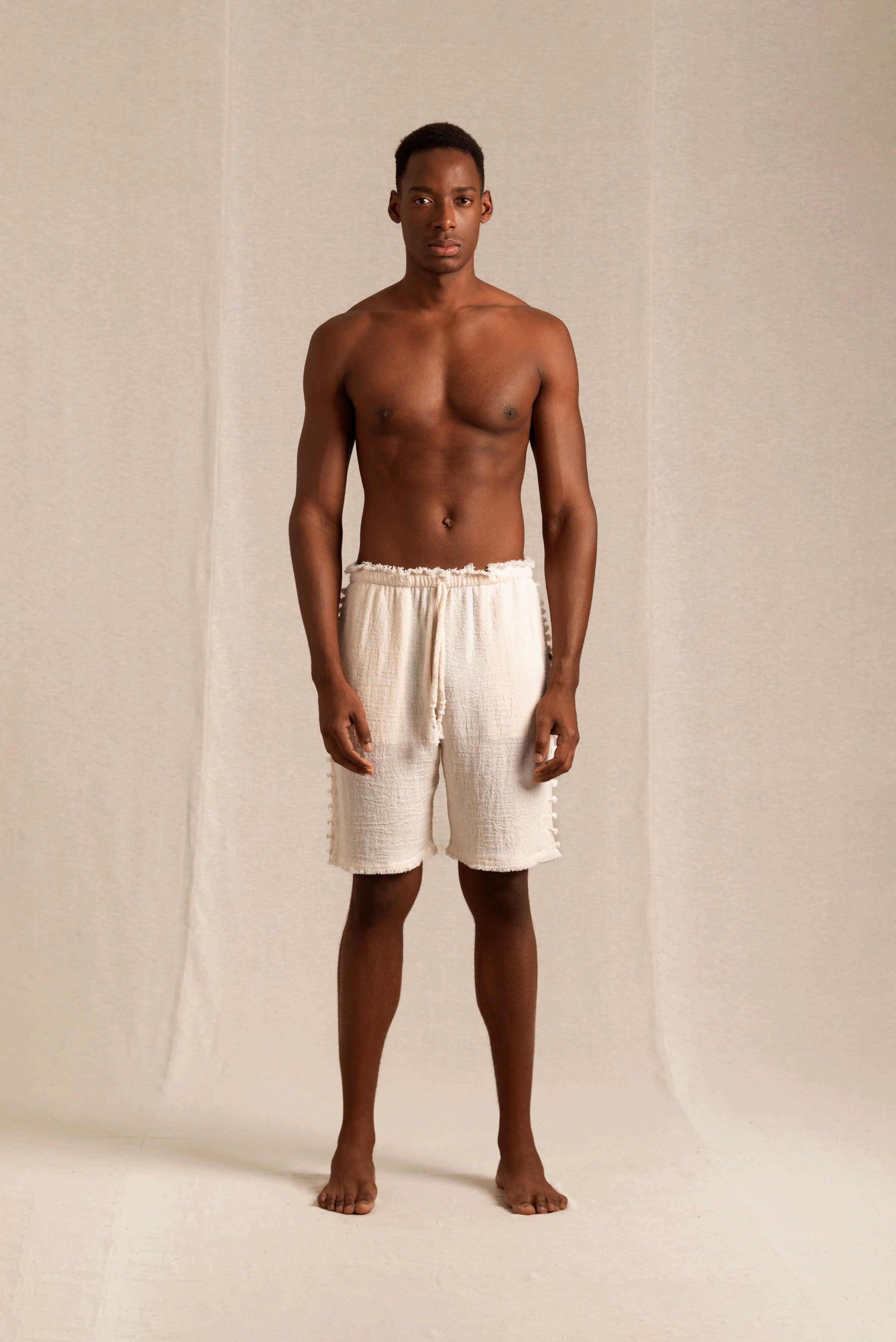 Tankelem Shorts Cotton Jute - Natural