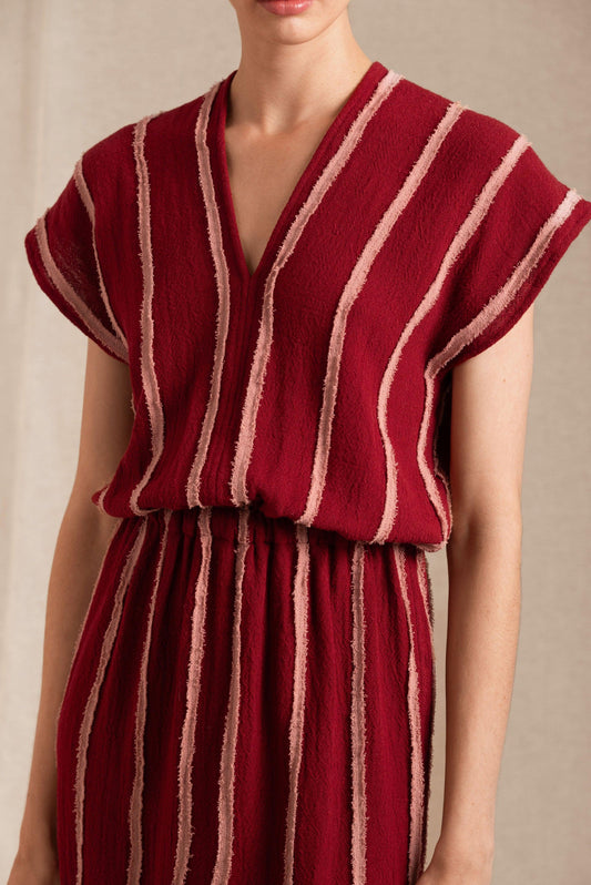TIKUI DRESS - CHERRY / DESERT ROSE