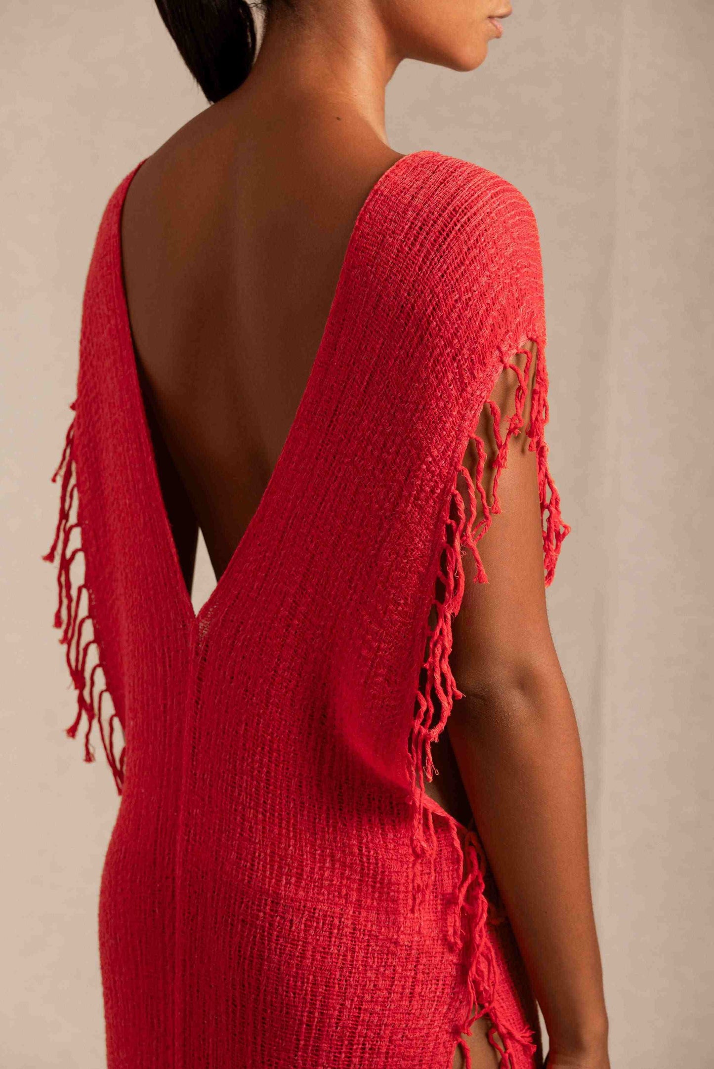 TUUNICH DRESS - SCARLET